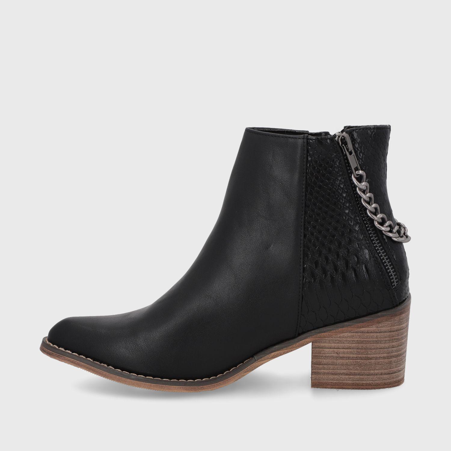 Botín Negro Mujer 9722A Gotta-3