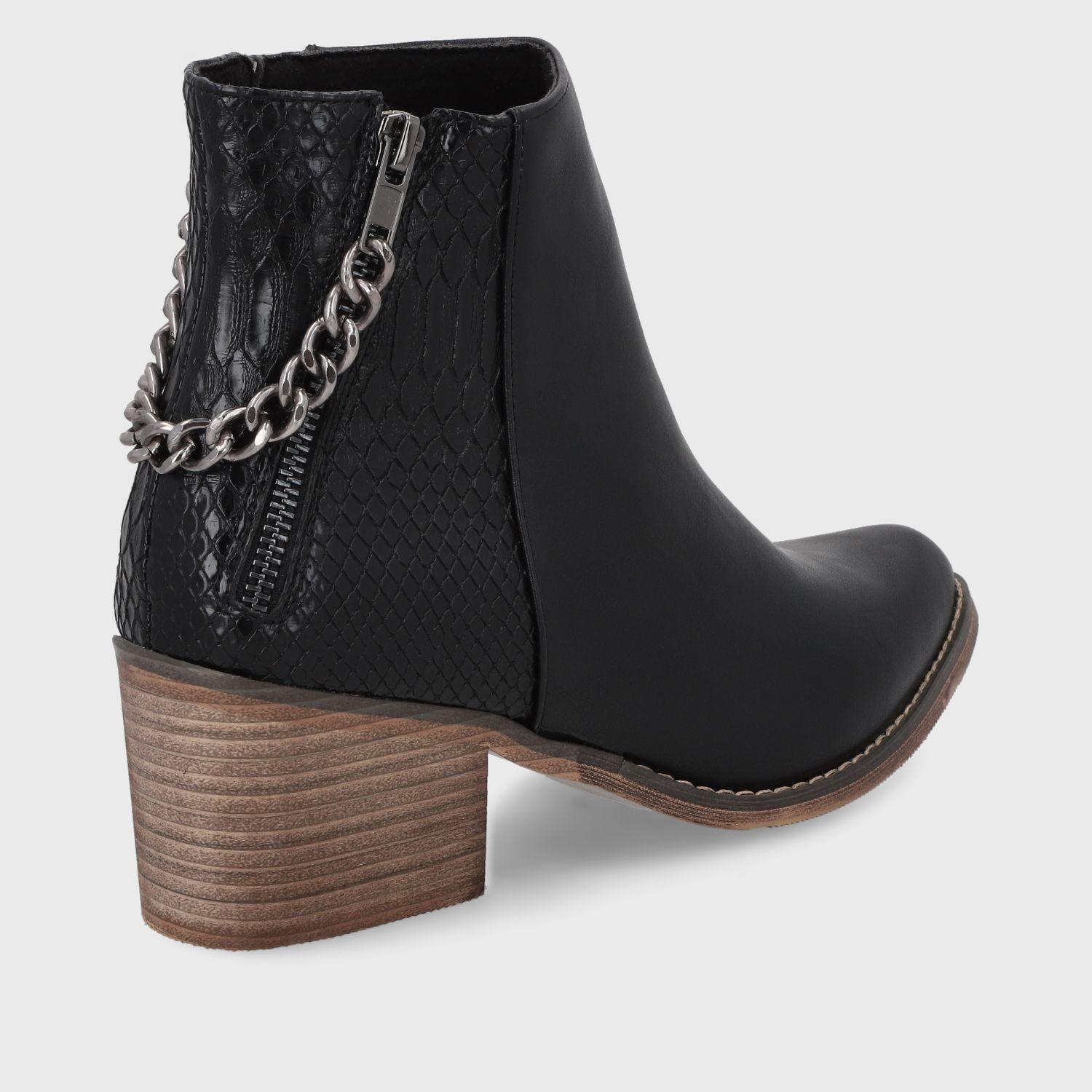 Botín Negro Mujer 9722A Gotta-4
