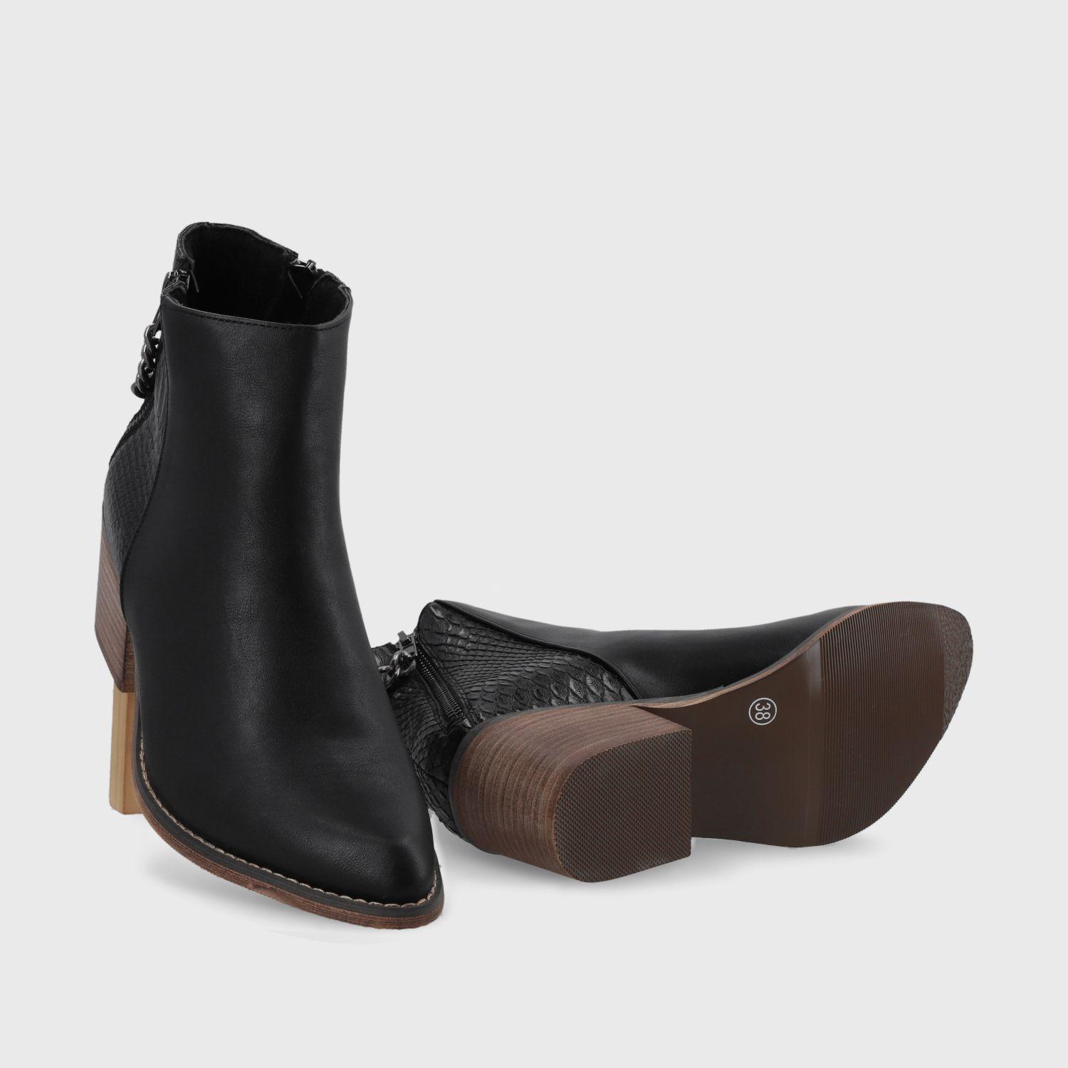Botín Negro Mujer 9722A Gotta-6