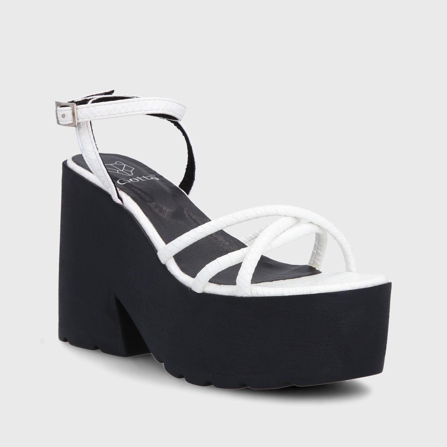 Sandalia Plataforma Blanca Mujer 15694 Gotta-1