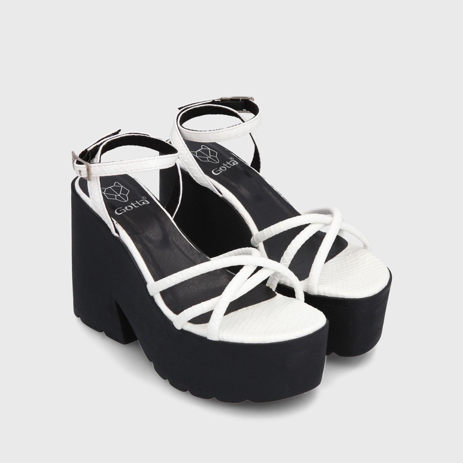 Sandalia Plataforma Blanca Mujer 15694 Gotta-2