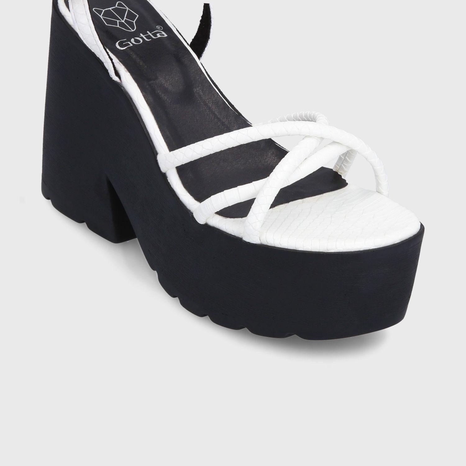 Sandalia Plataforma Blanca Mujer 15694 Gotta-5