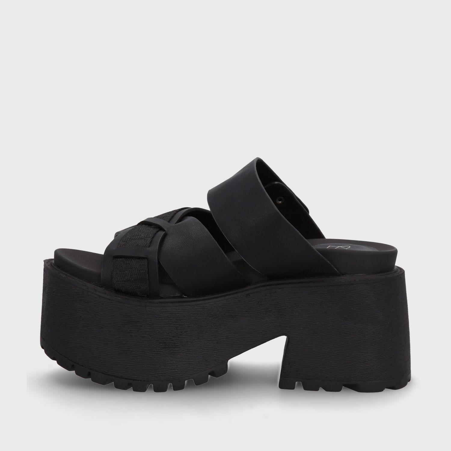 Sandalia Plataforma Negra Mujer 15679 Gotta-3