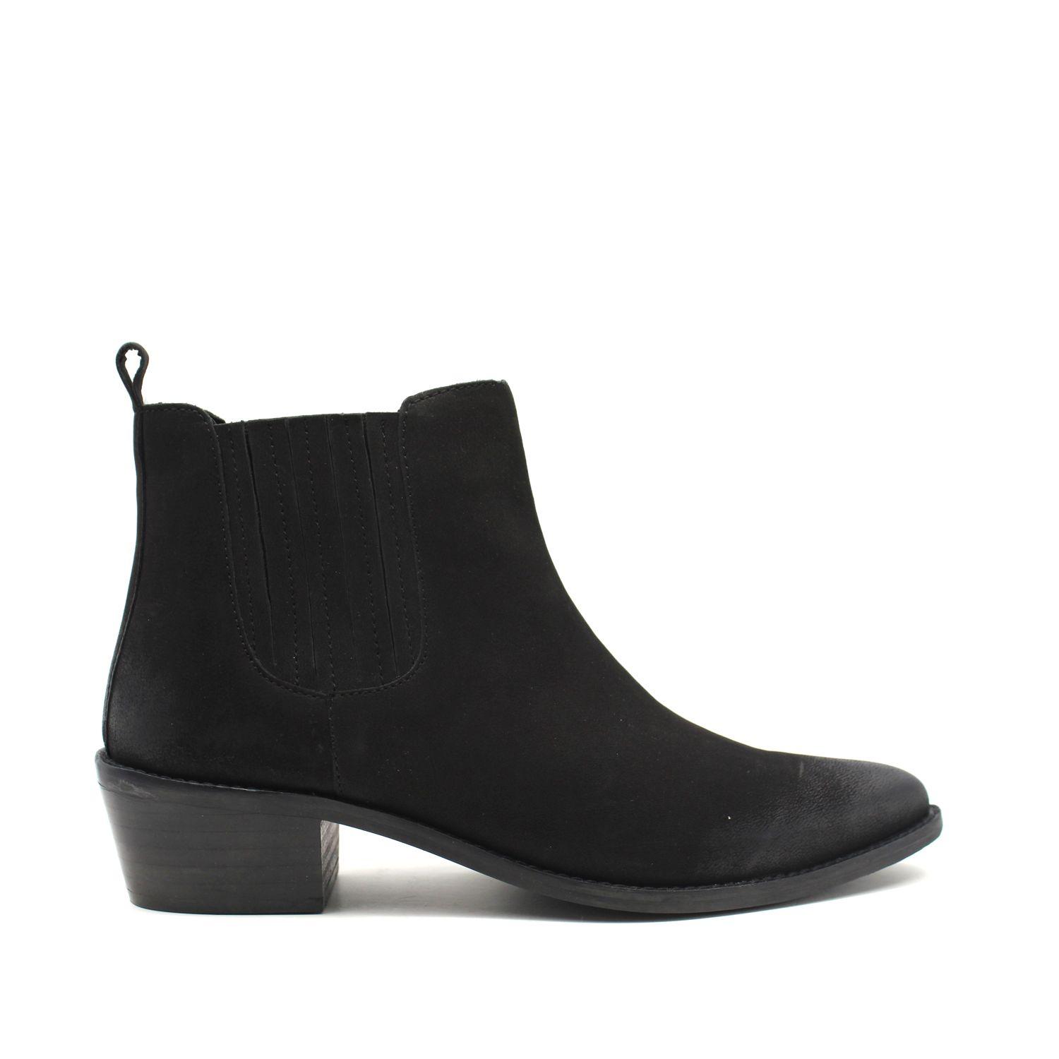 Botín Cuero Negro Mujer 98151 Gotta-5