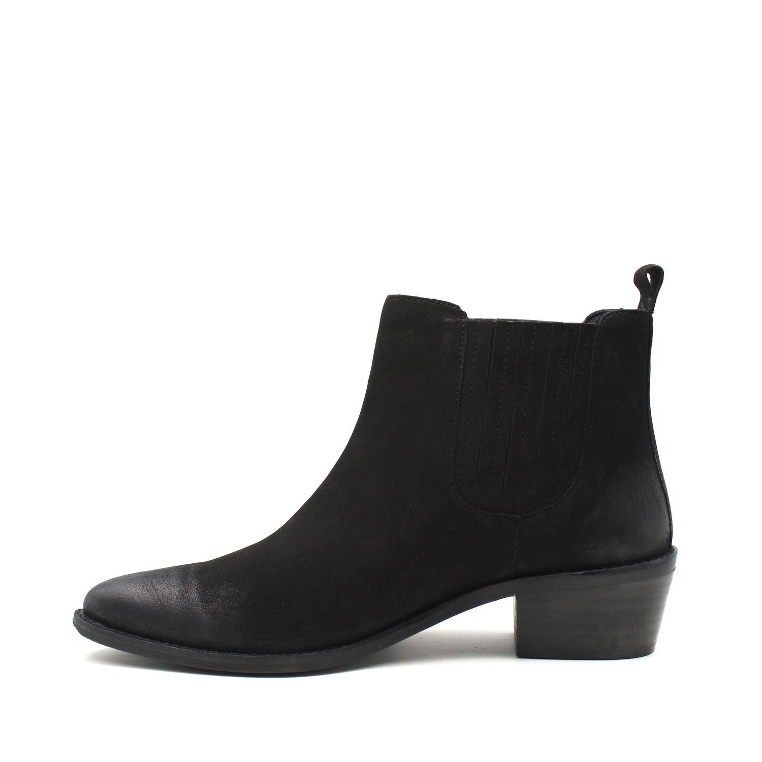 Botín Cuero Negro Mujer 98151 Gotta-8