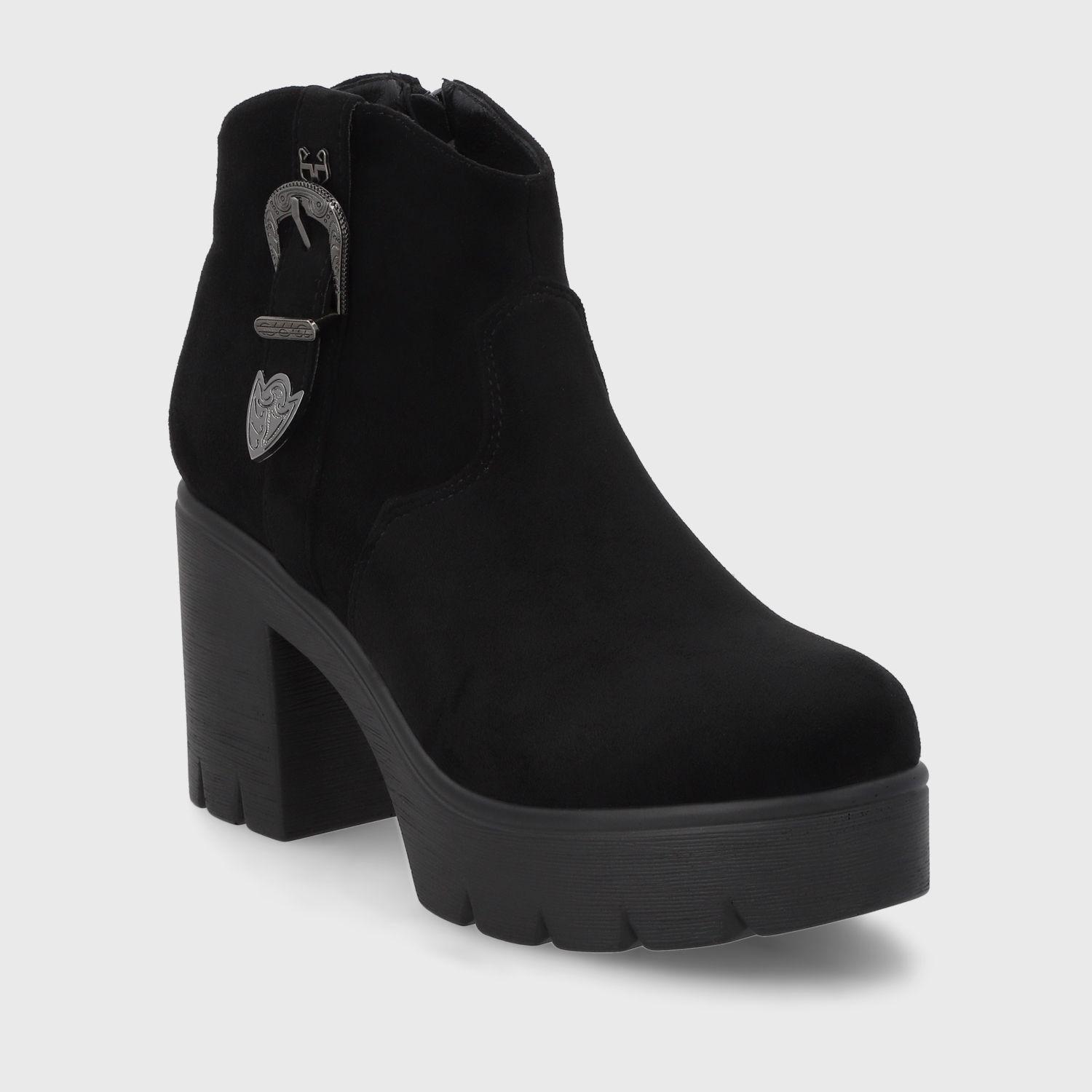 Botin Taco Negro Mujer 55311 Gotta-1