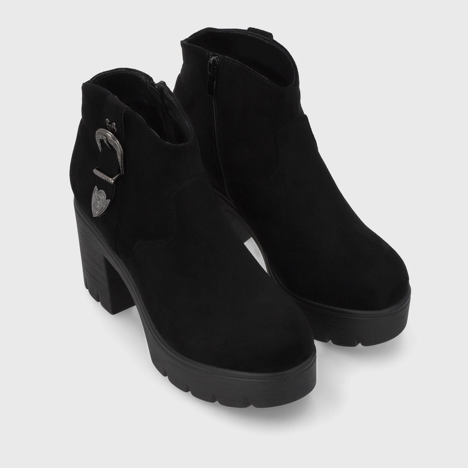 Botin Taco Negro Mujer 55311 Gotta-2