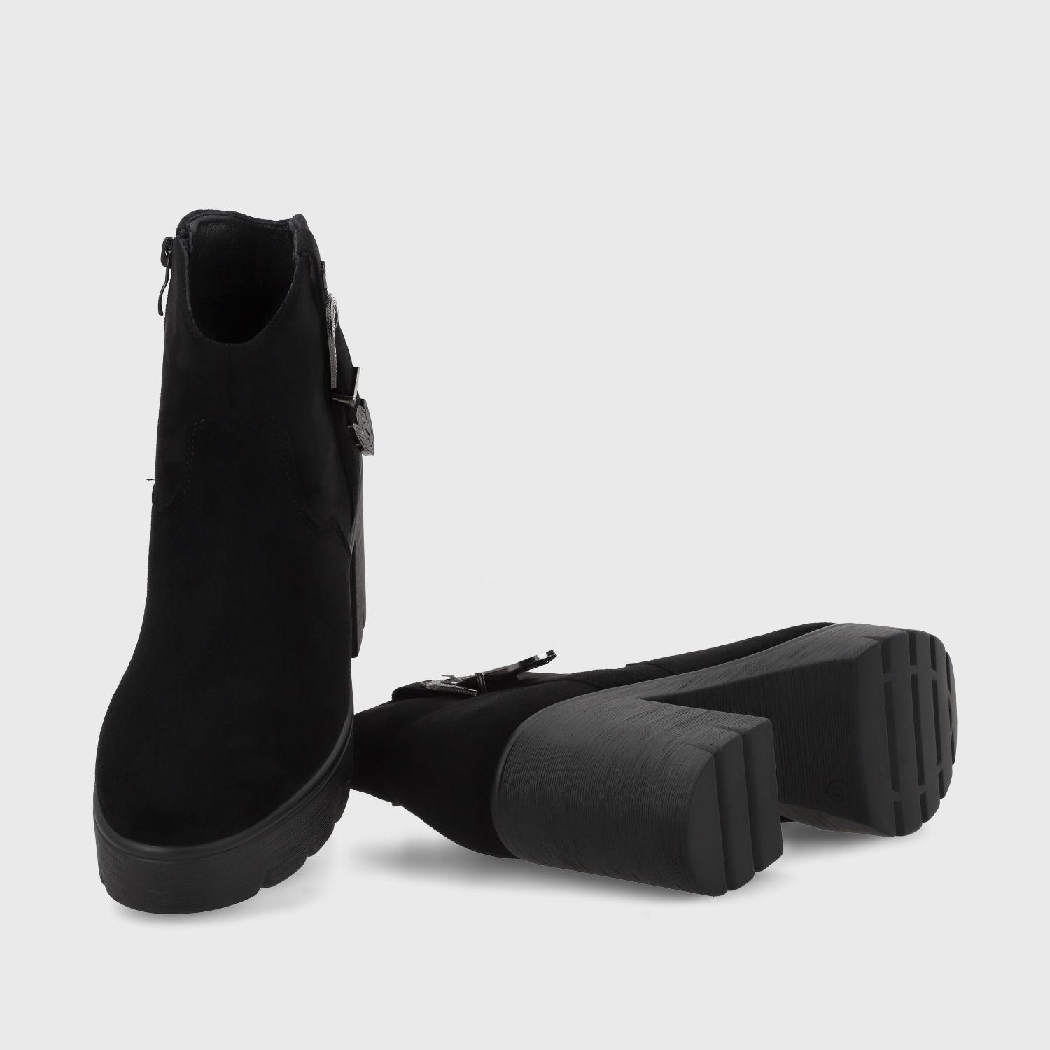 Botin Taco Negro Mujer 55311 Gotta-6