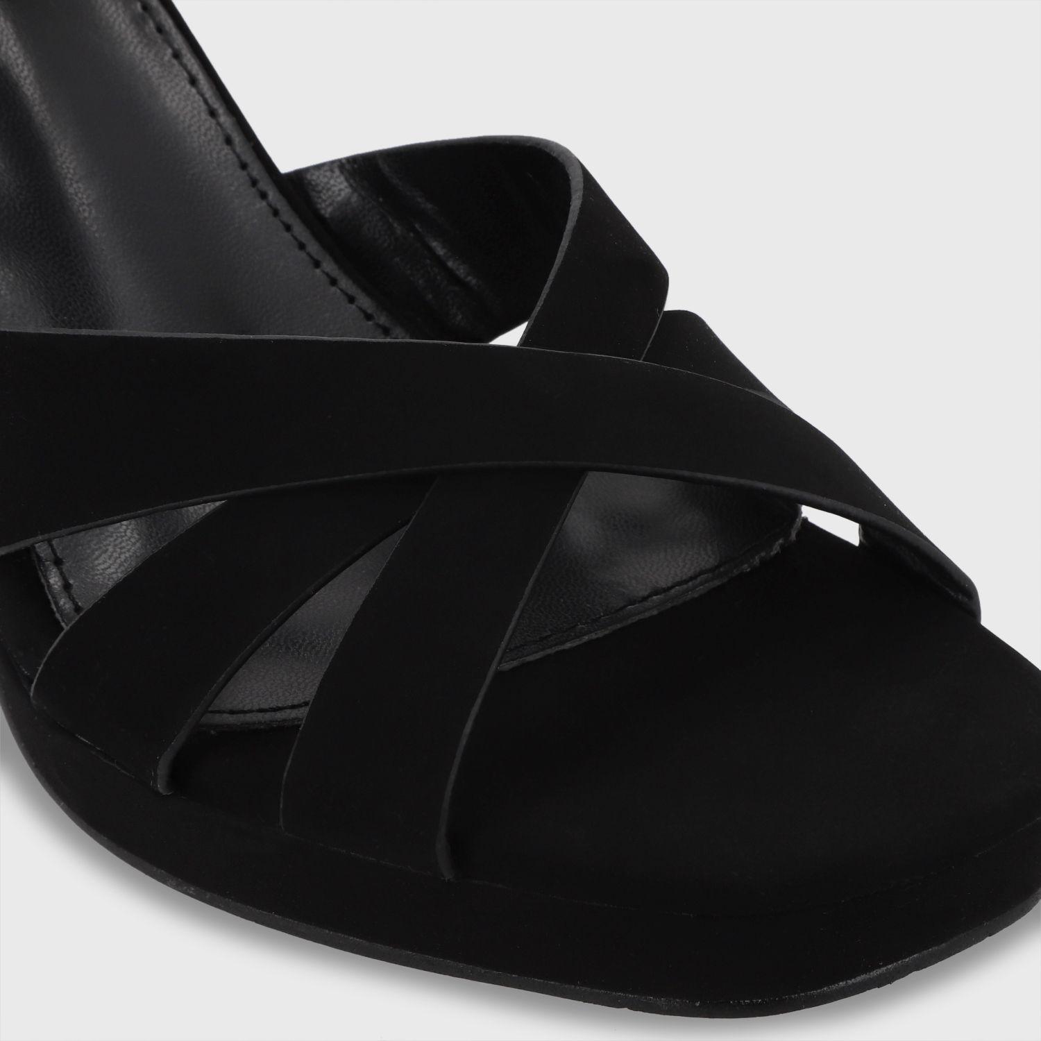 Sandalia Taco Negra Mujer 45902 Gotta-5