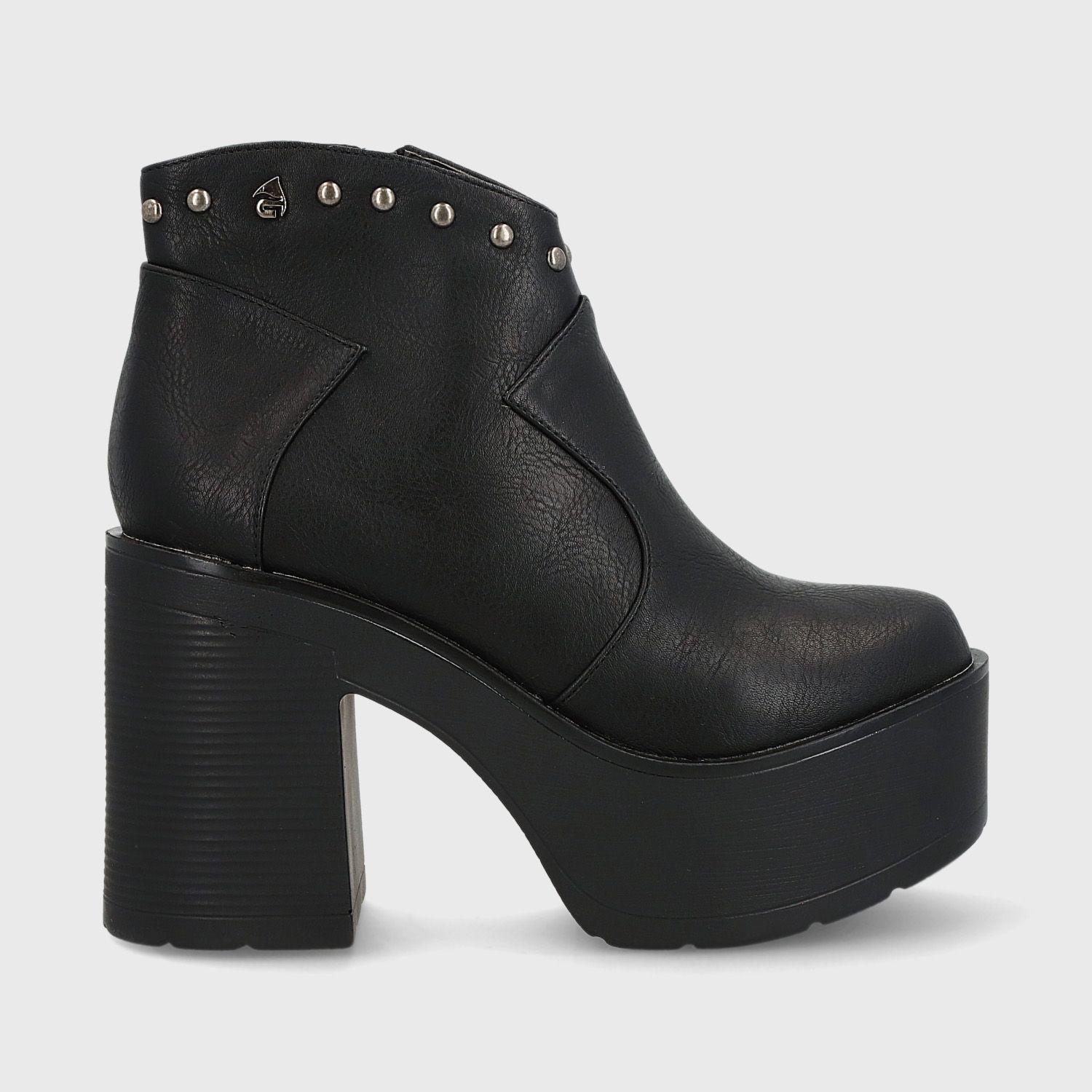 Botín Plataforma Negro Mujer 15036 Gotta-0