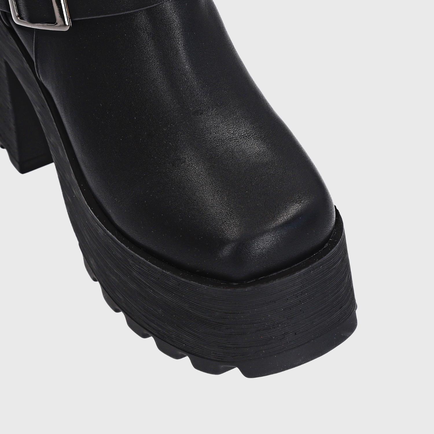 Botín Plataforma Negro Mujer 25640 Gotta-5