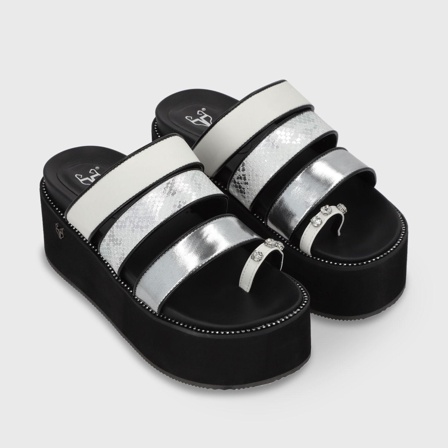 Sandalia Plataforma Blanca Mujer 15662 Gotta-2