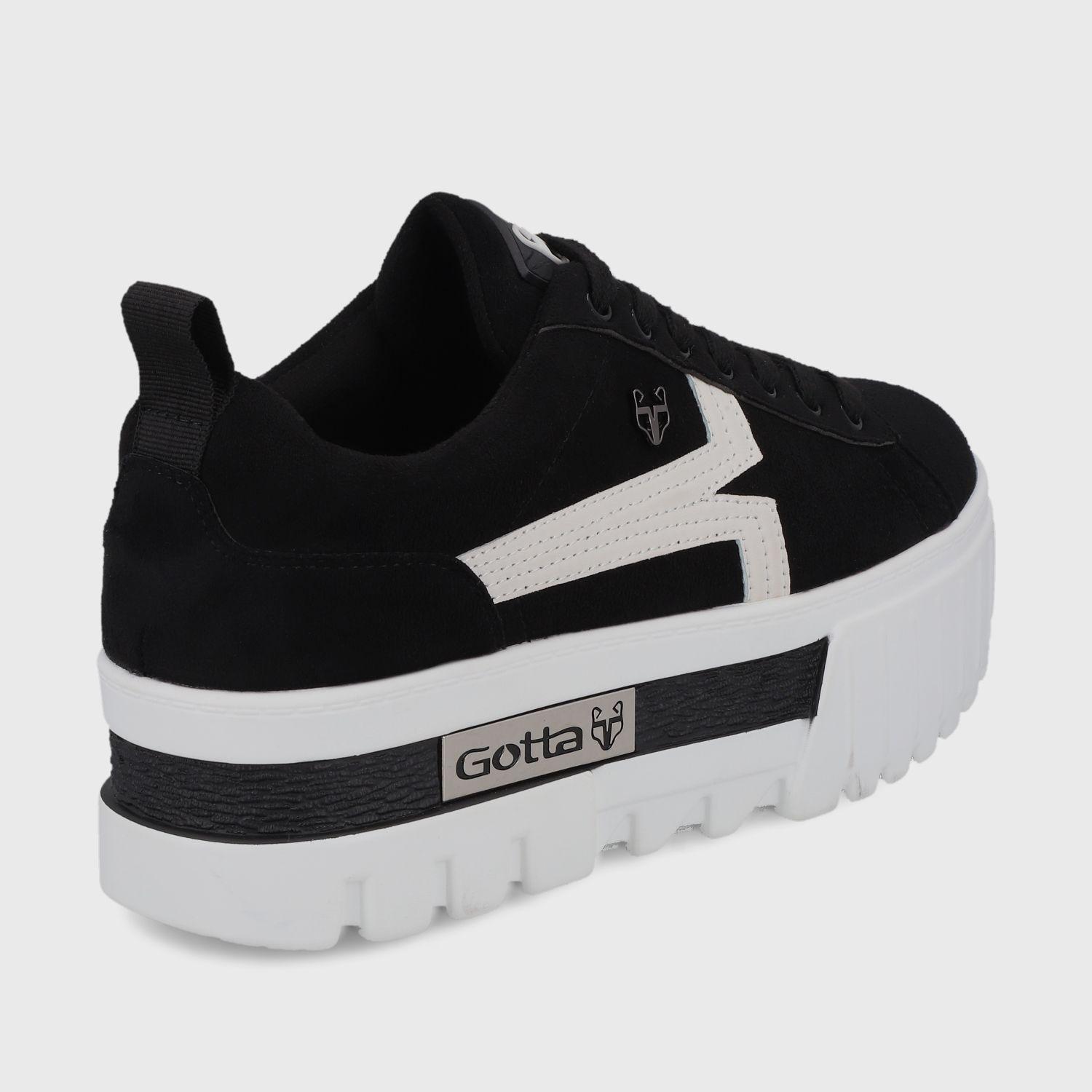 Zapatilla Plataforma Negra Mujer 23243 Gotta-4