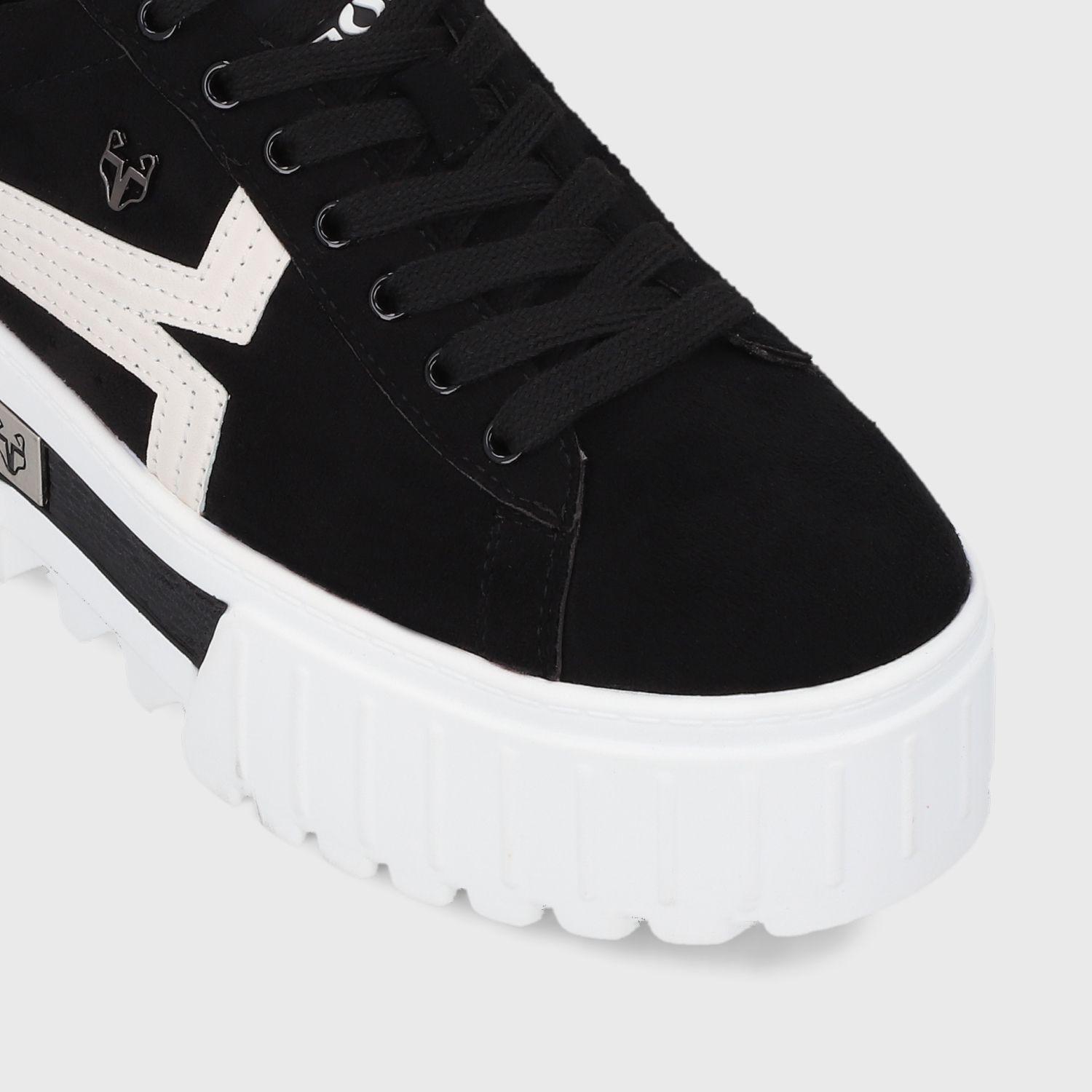 Zapatilla Plataforma Negra Mujer 23243 Gotta-5