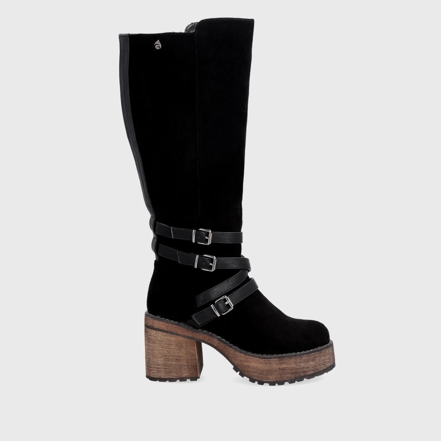 Bota Taco Negra Mujer 15064 Gotta-0