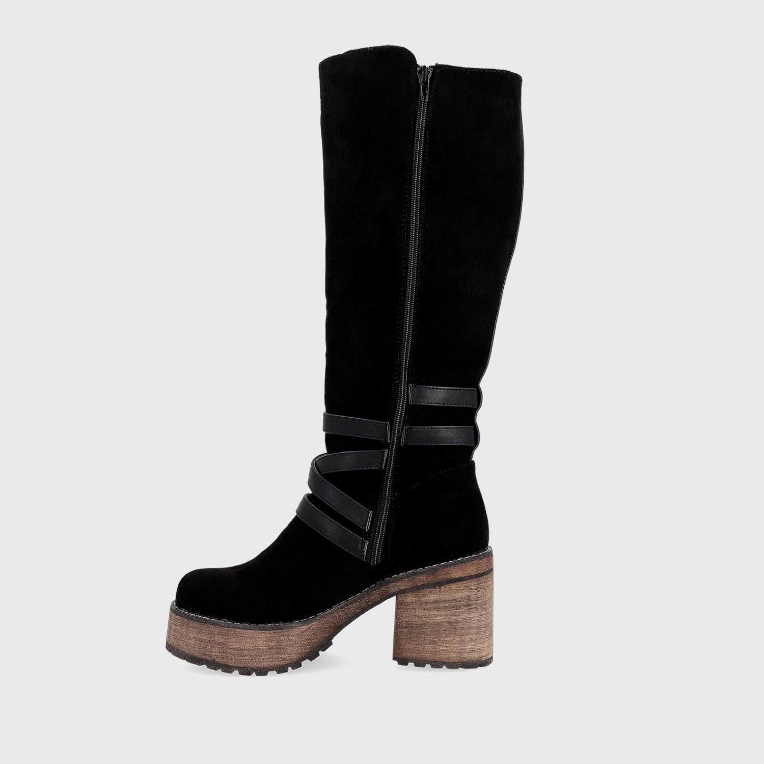 Bota Taco Negra Mujer 15064 Gotta-3