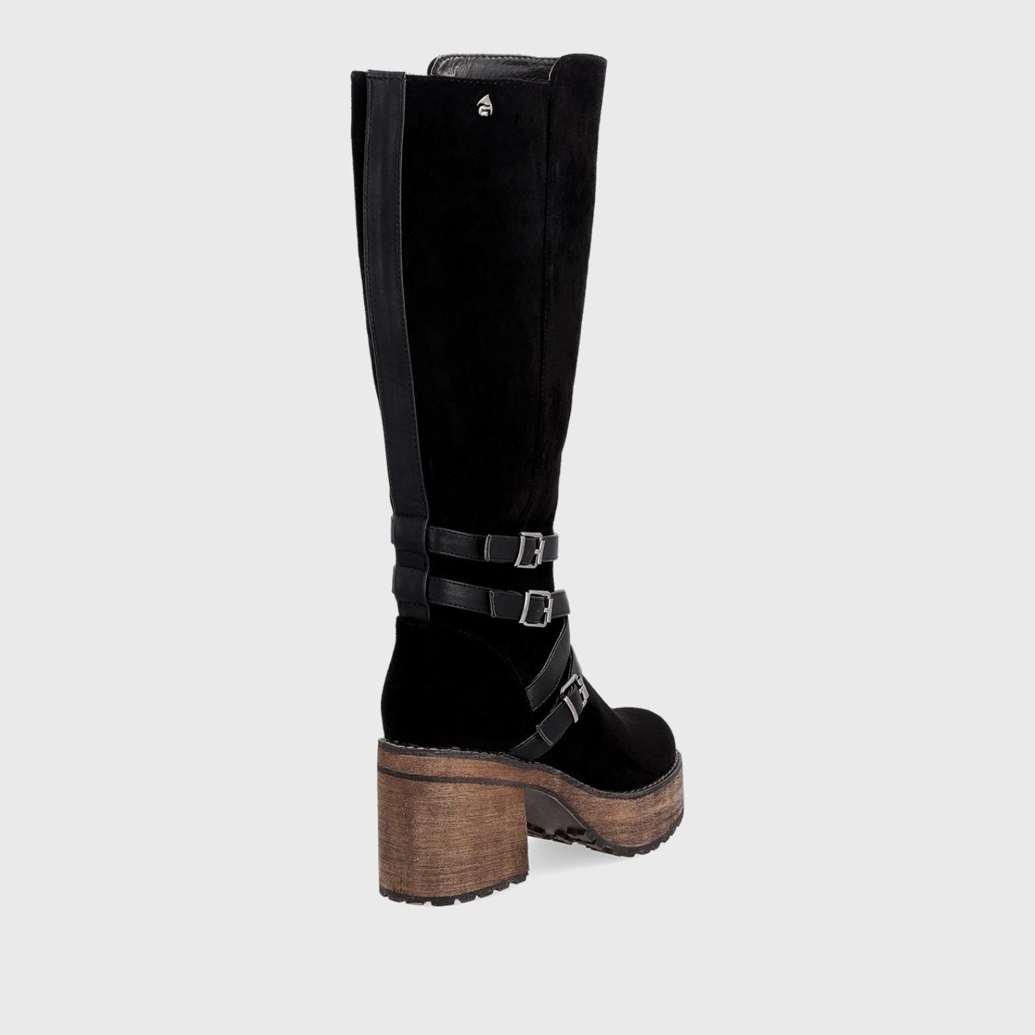 Bota Taco Negra Mujer 15064 Gotta-4