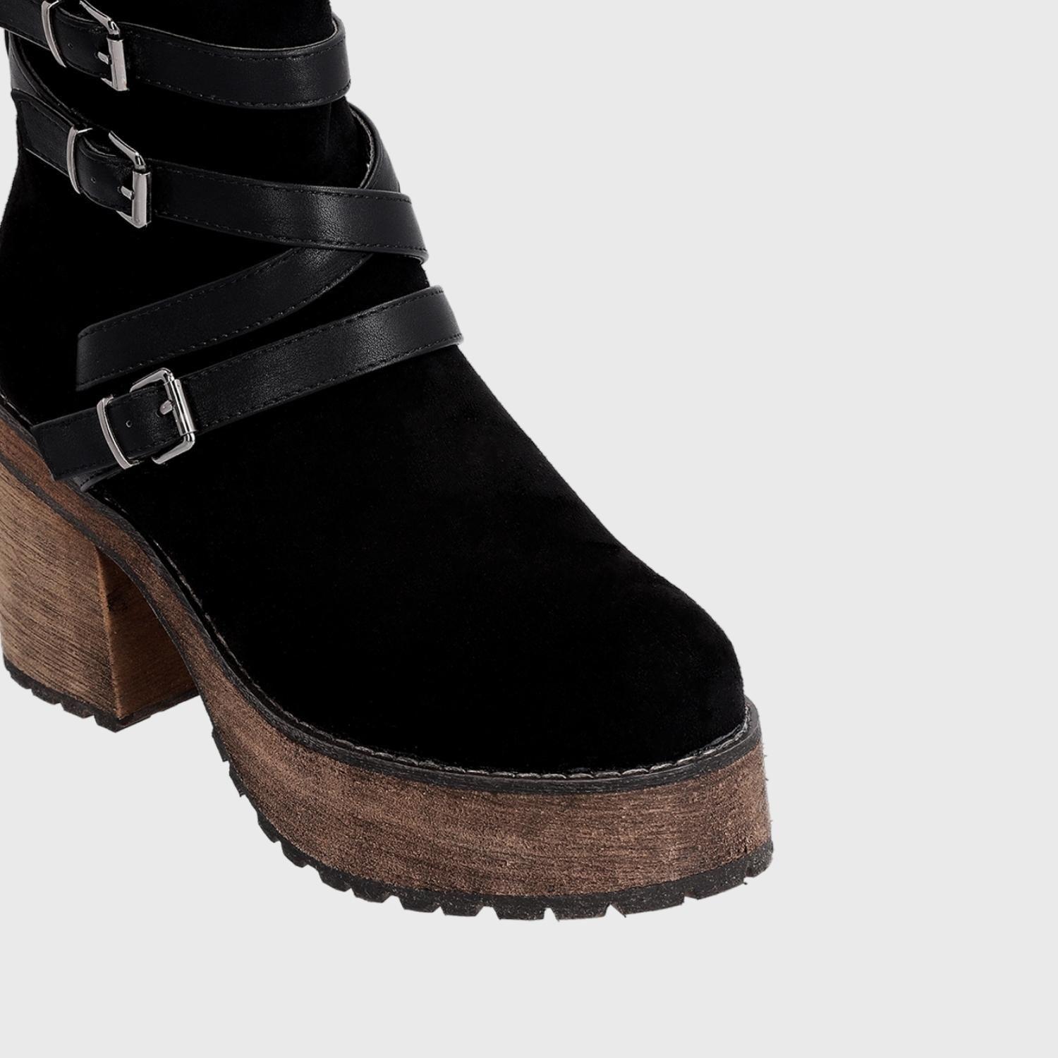 Bota Taco Negra Mujer 15064 Gotta-5