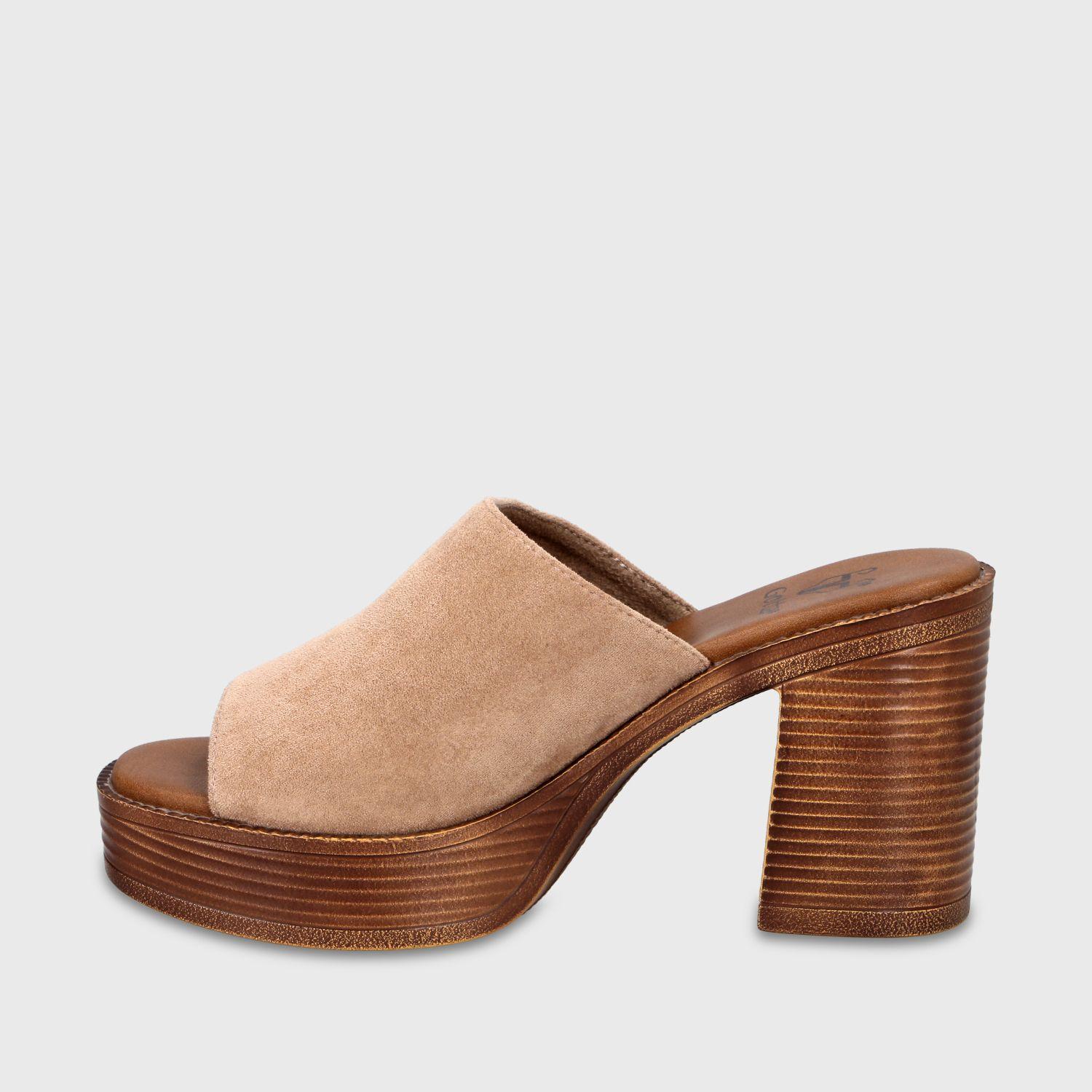 Sandalia Taco Beige Mujer 65920 Gotta-3