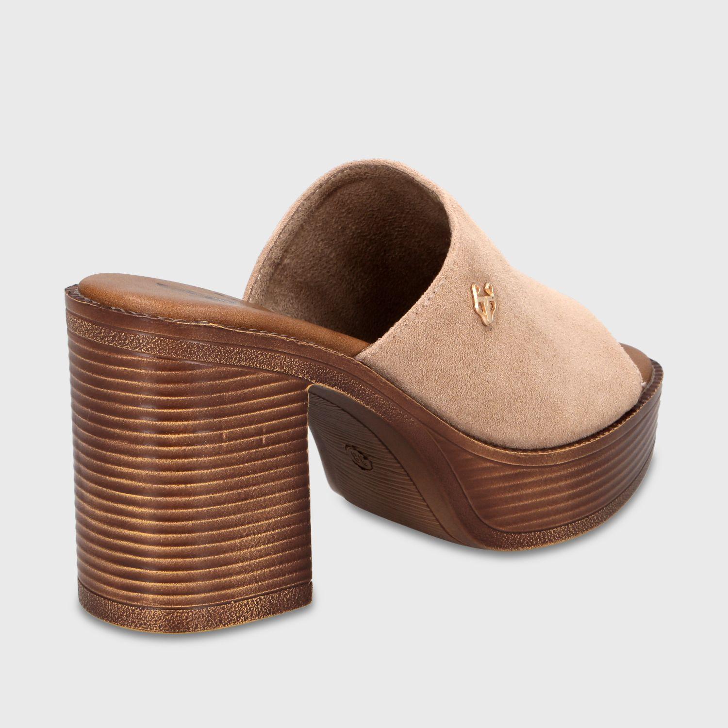 Sandalia Taco Beige Mujer 65920 Gotta-4
