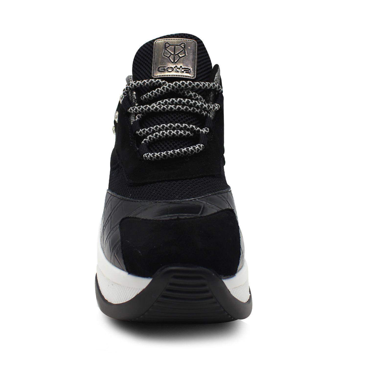 Zapatilla Negra Mujer 13161 Gotta-3