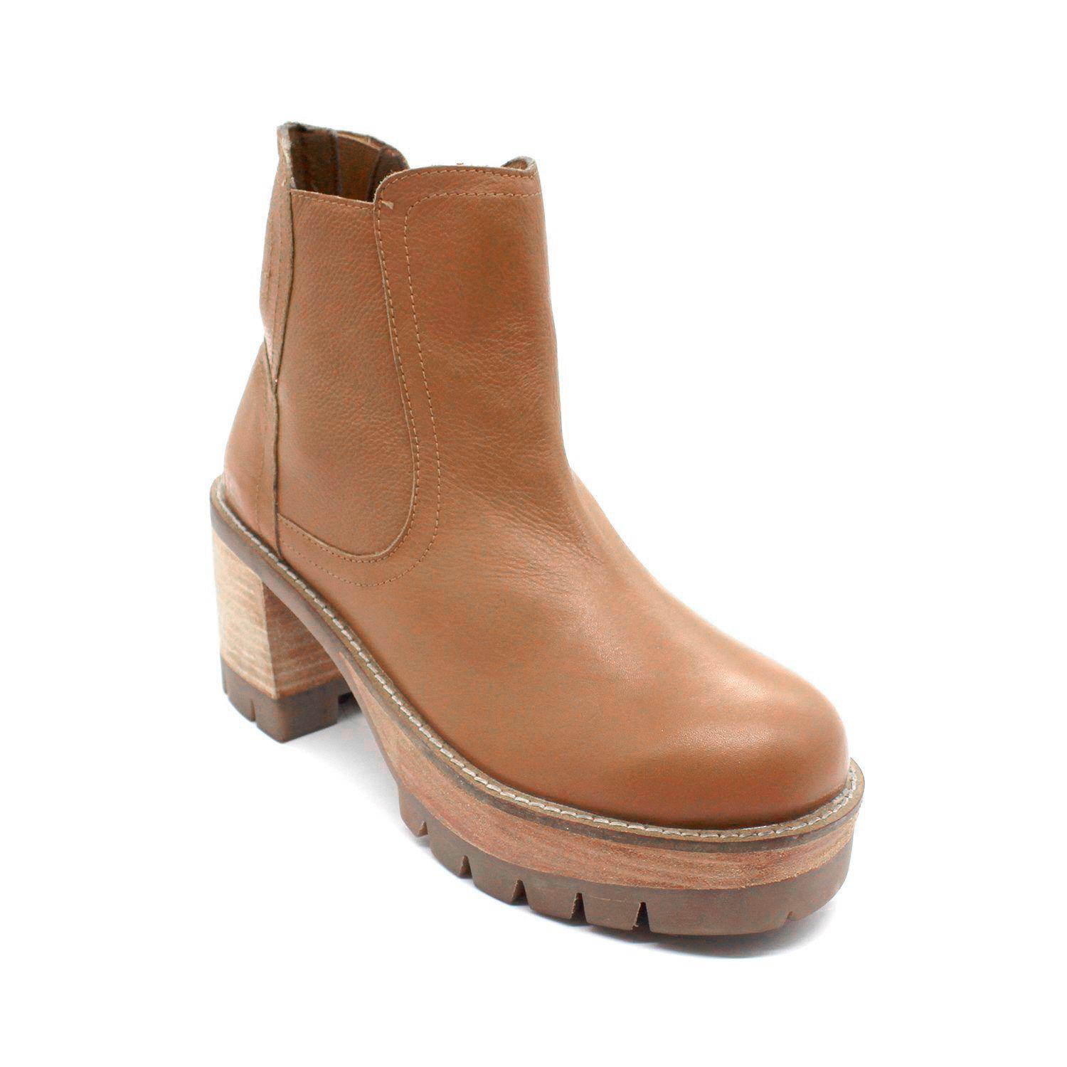 BOTIN CUERO CAMEL 18562-1