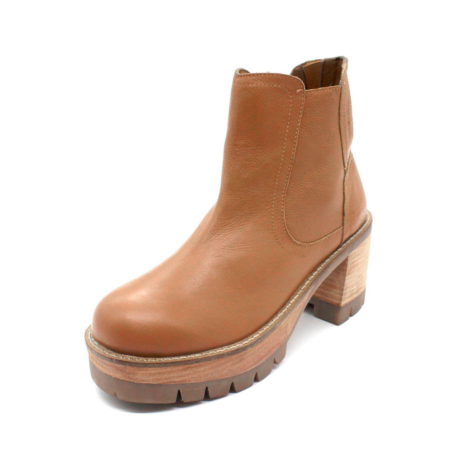 BOTIN CUERO CAMEL 18562-3