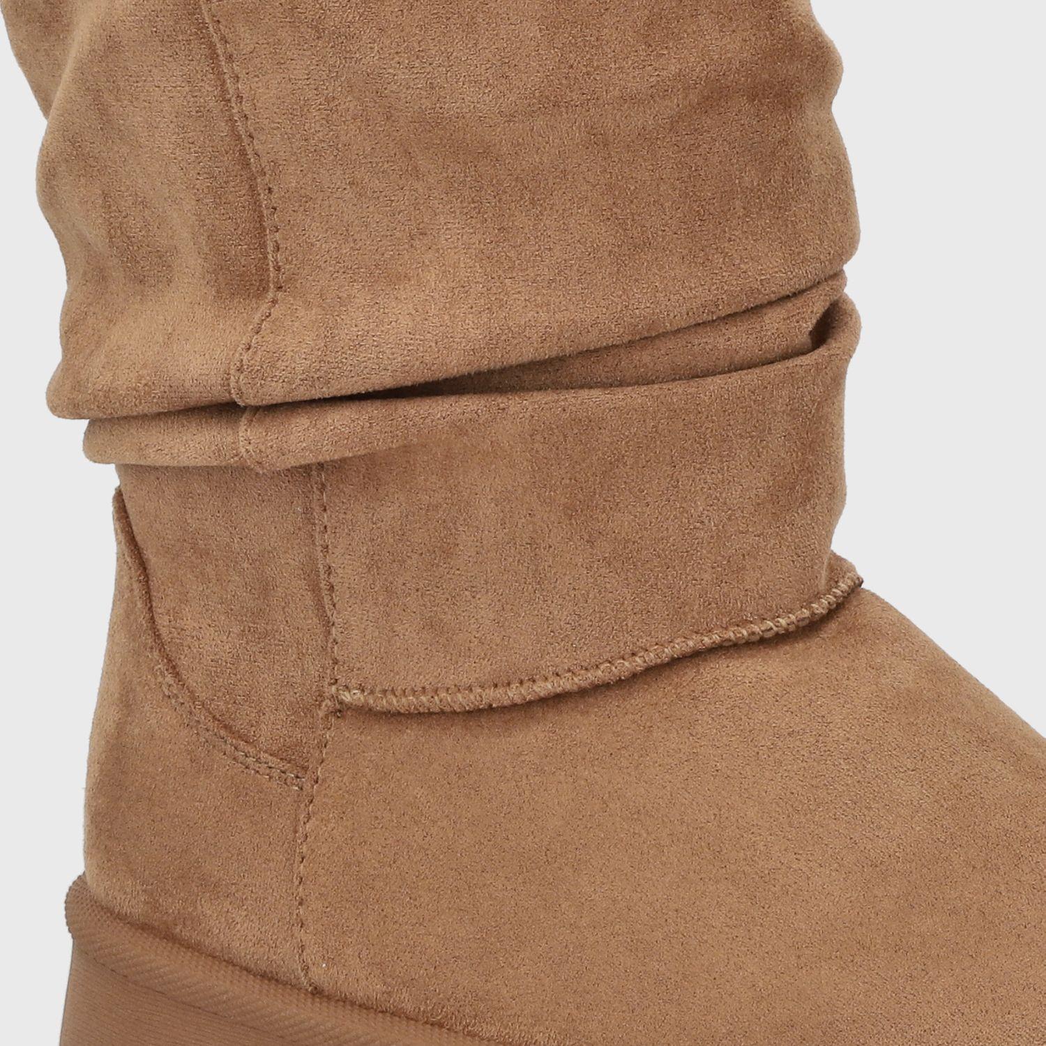Bota Plataforma Camel Mujer 48114 Gotta-5