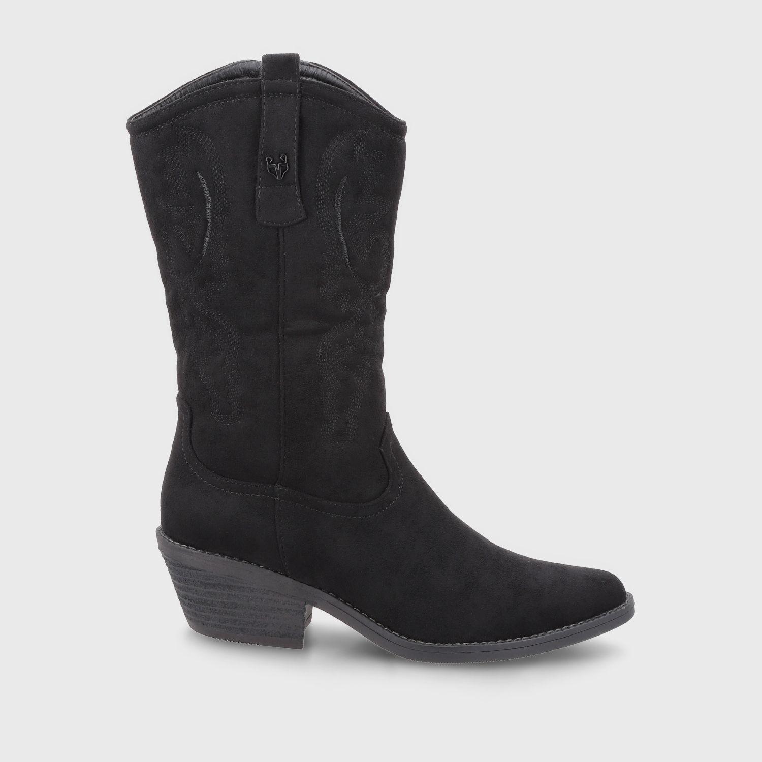 Bota Taco Negro  Mujer 23714 Gotta-0