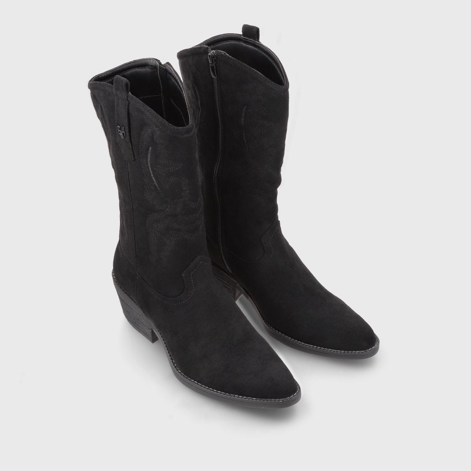 Bota Taco Negro  Mujer 23714 Gotta-2