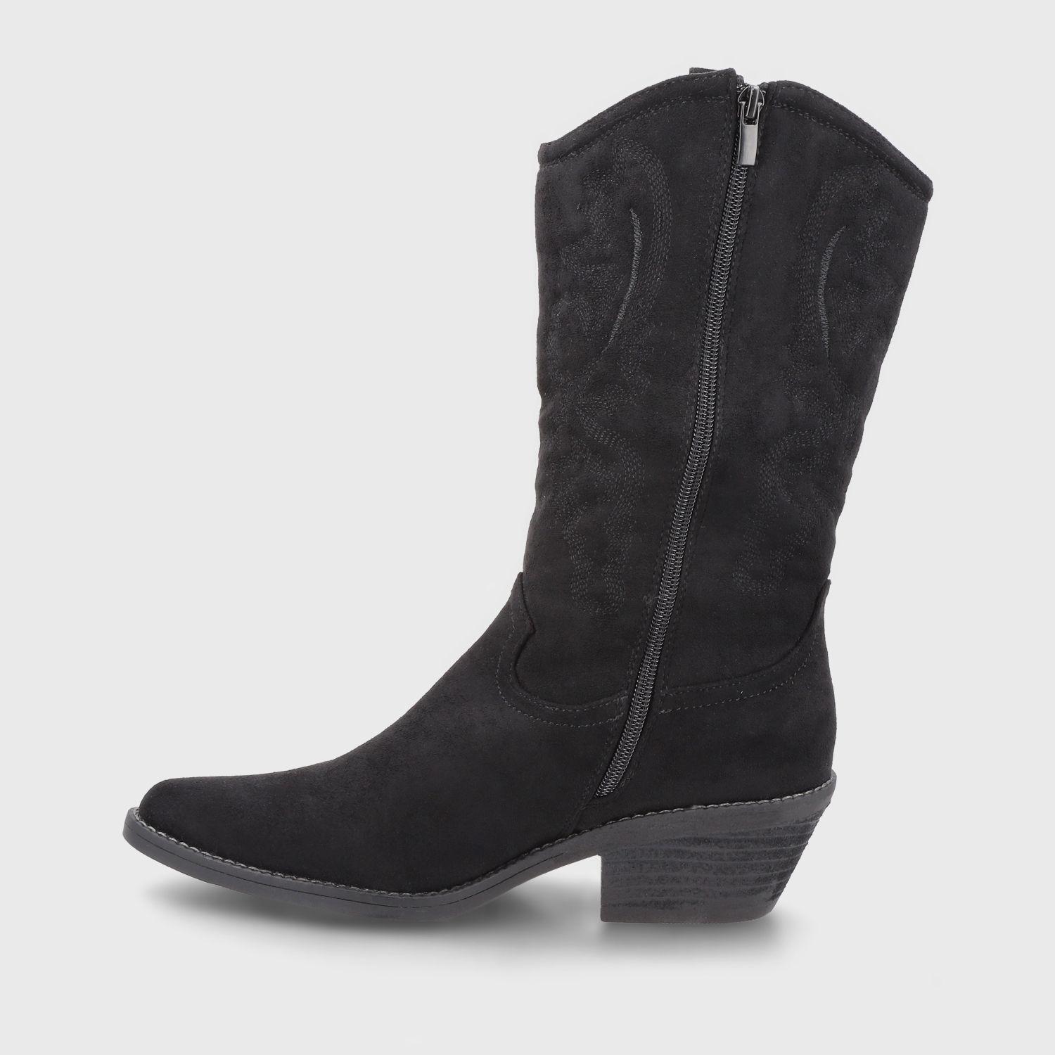 Bota Taco Negro  Mujer 23714 Gotta-3