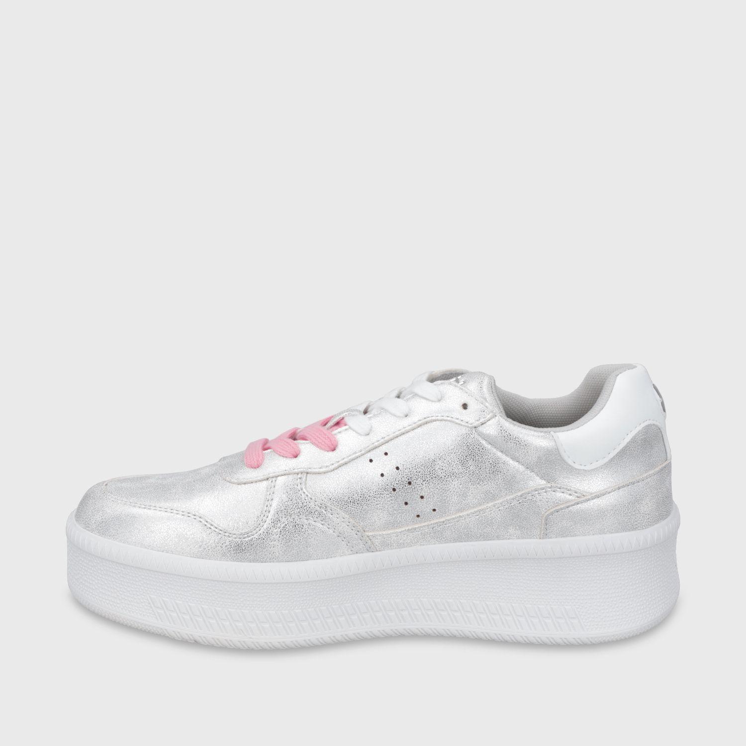 Zapatilla Plataforma Plateada Mujer 67313 Gotta-4