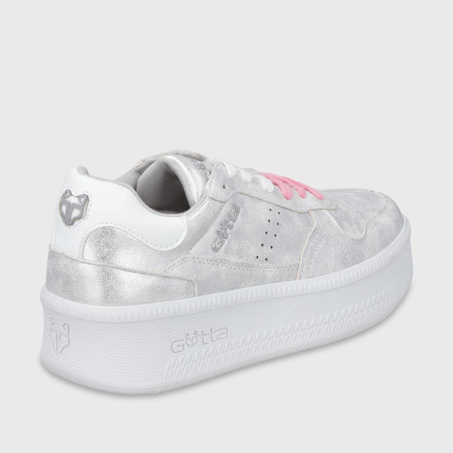 Zapatilla Plataforma Plateada Mujer 67313 Gotta-5