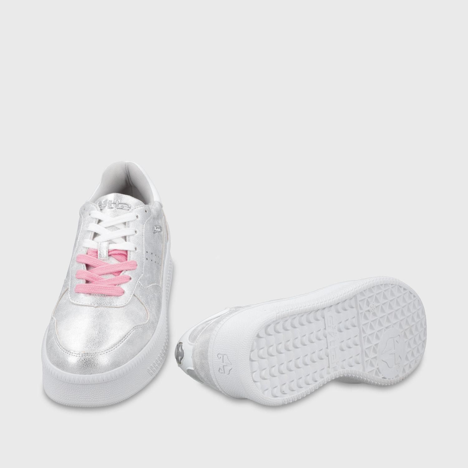 Zapatilla Plataforma Plateada Mujer 67313 Gotta-7