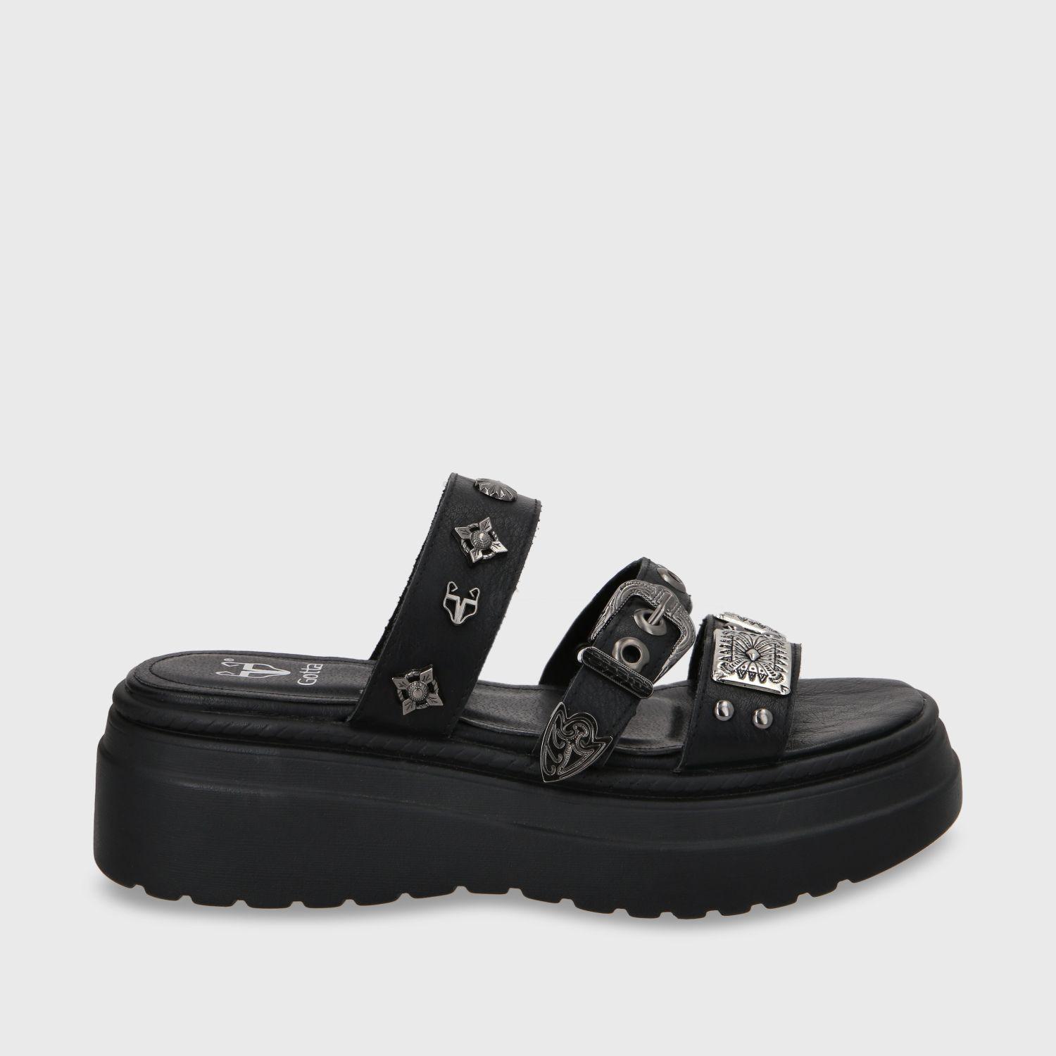 Sandalia Plataforma Negro Mujer 55922 Gotta-0