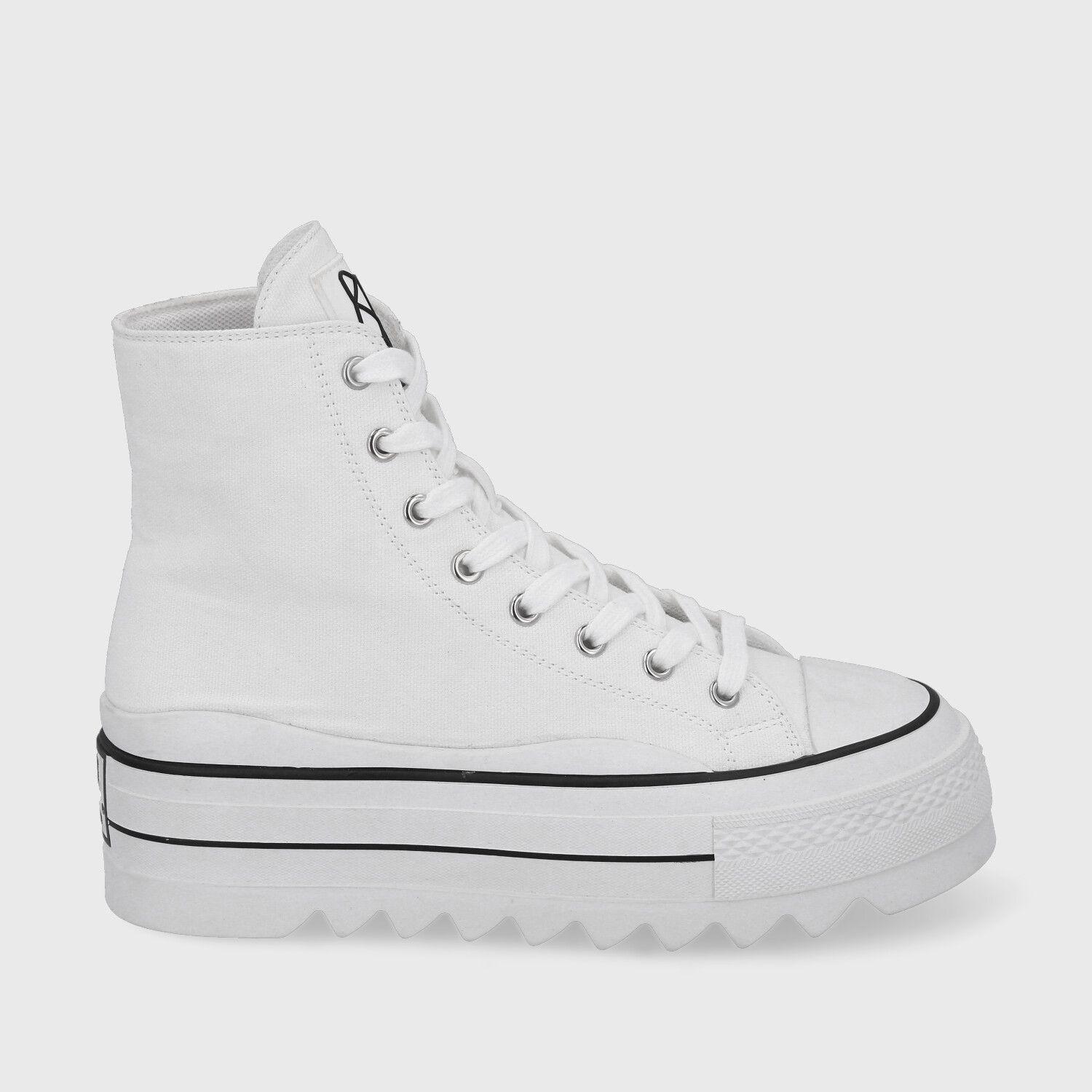 Zapatilla Plataforma Blanca Mujer 33742 Gotta-0