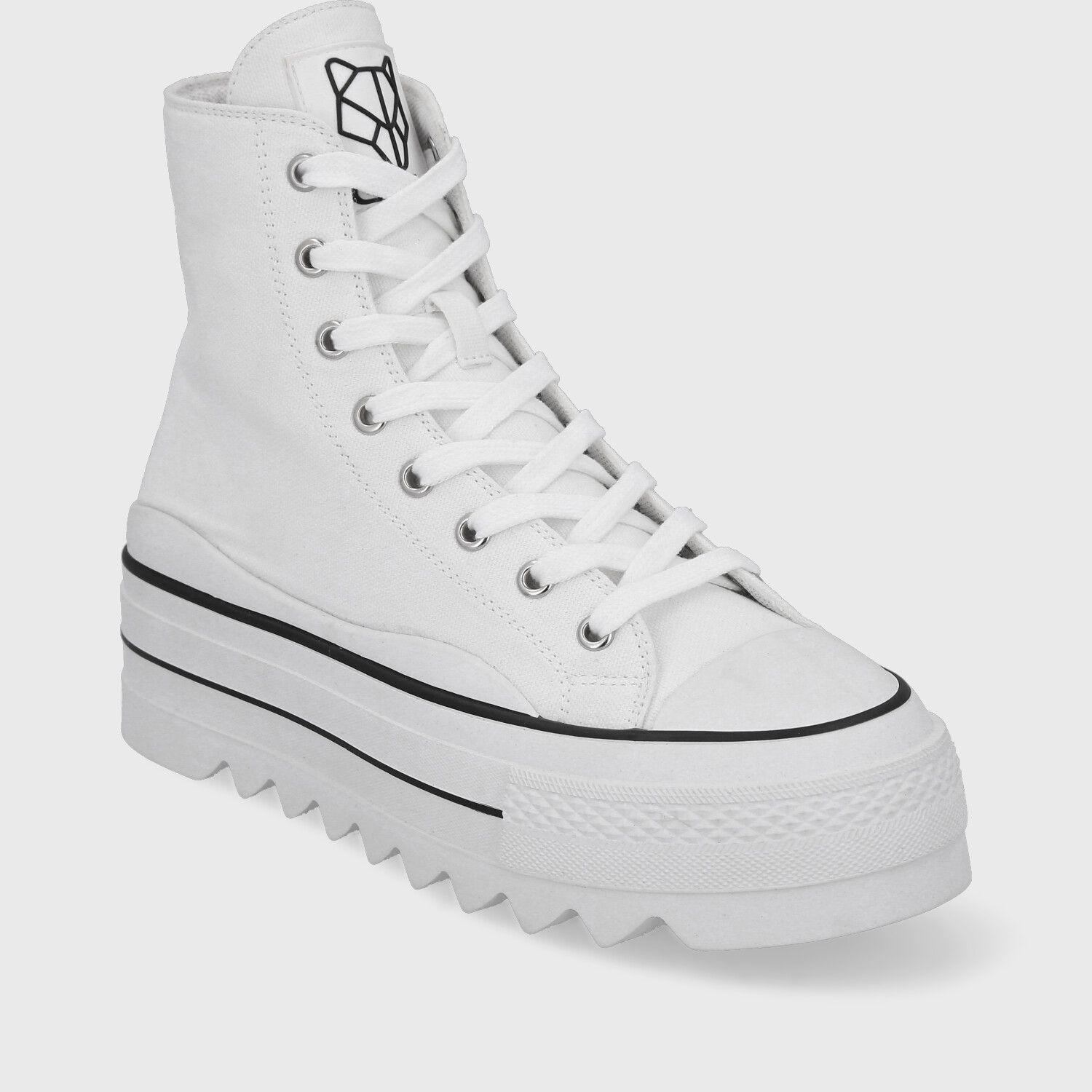 Zapatilla Plataforma Blanca Mujer 33742 Gotta-1