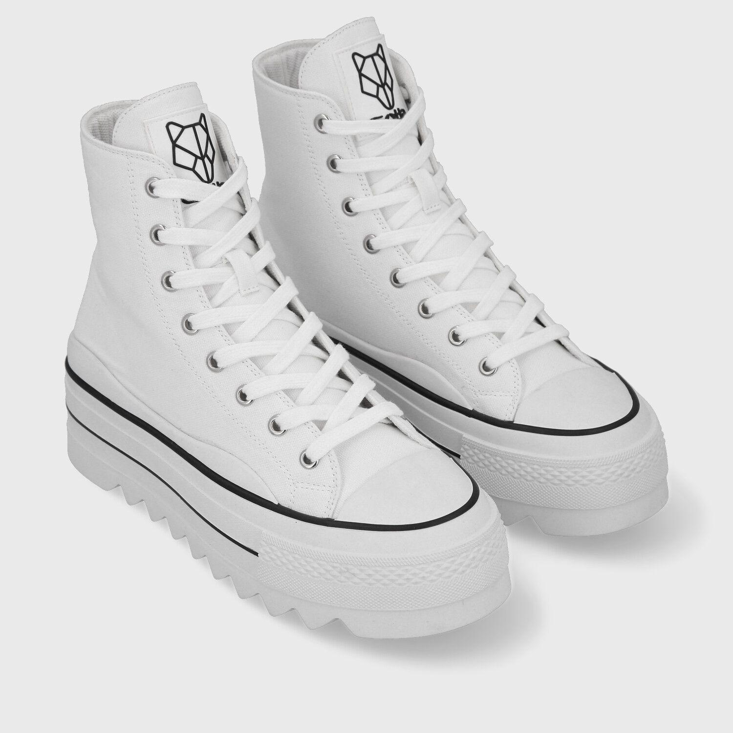 Zapatilla Plataforma Blanca Mujer 33742 Gotta-2