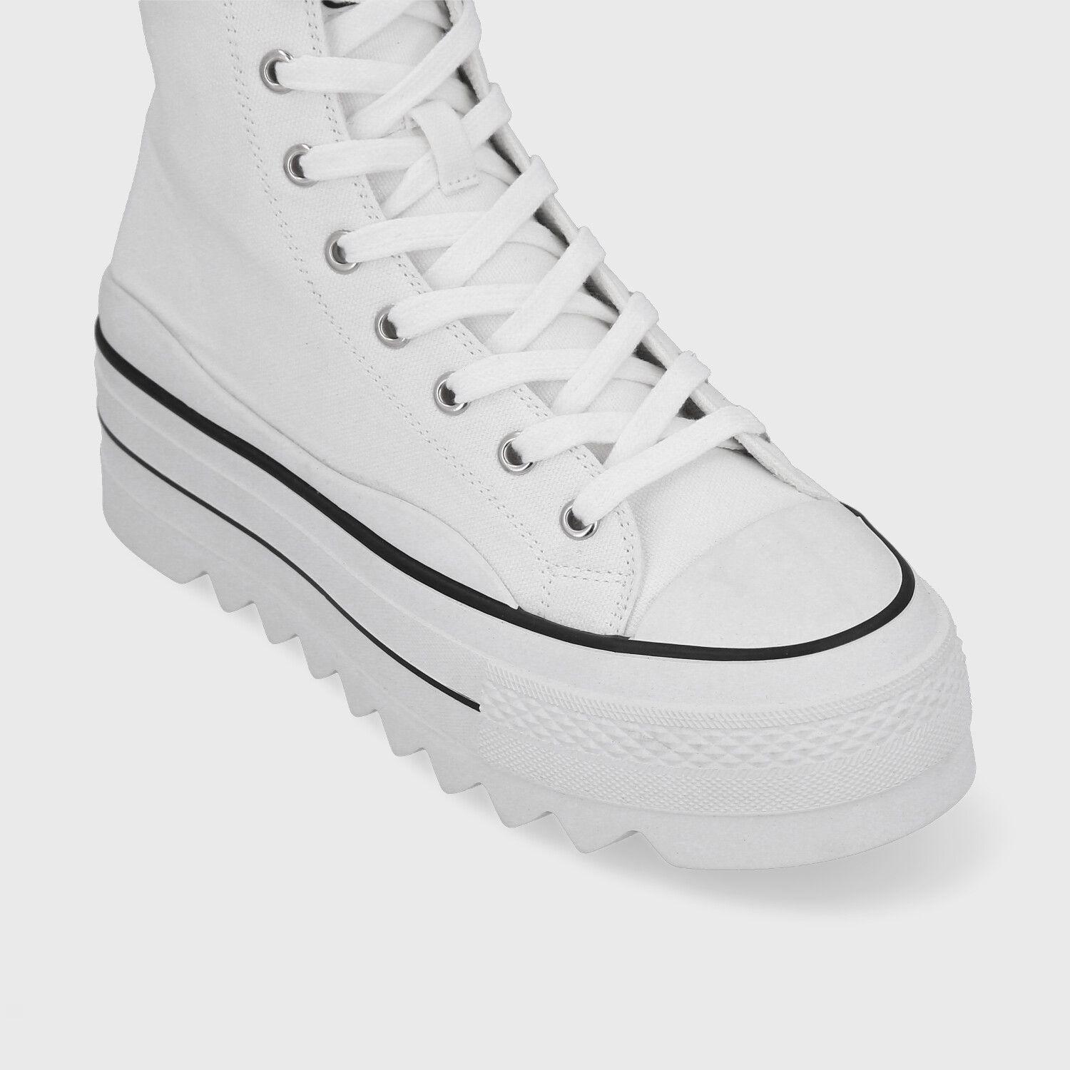 Zapatilla Plataforma Blanca Mujer 33742 Gotta-5