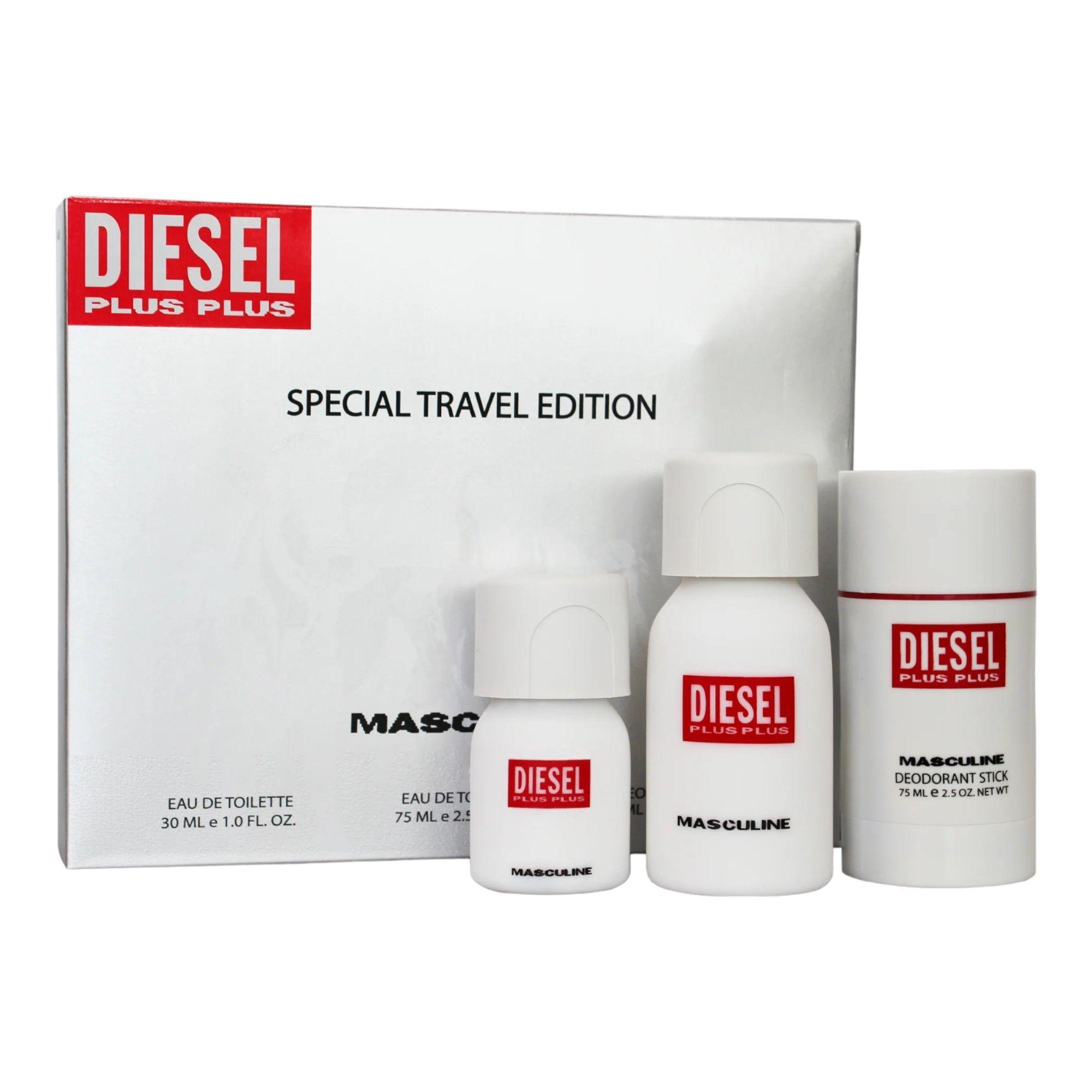 Estuche Diesel Plus Plus Hombre 75ml+35ml+75ml Deodarant-0