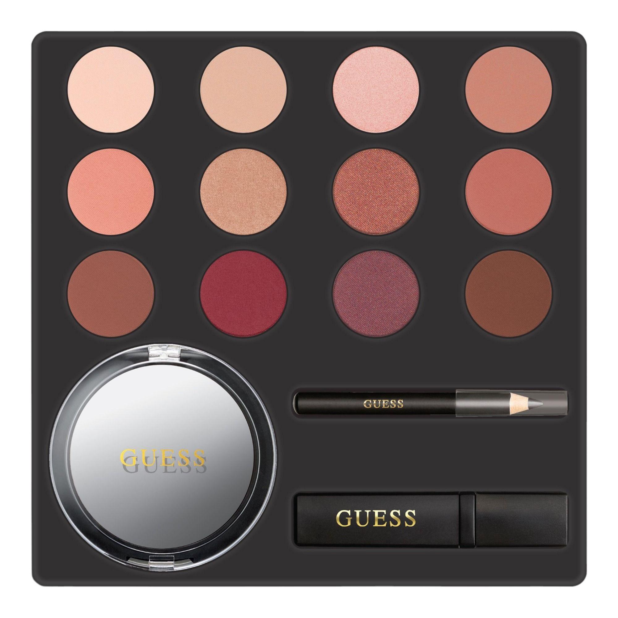 SET OJOS GUESS EYE NUDE SOMBRAS DELINEADOR RIMEL Y ESPEJO-1