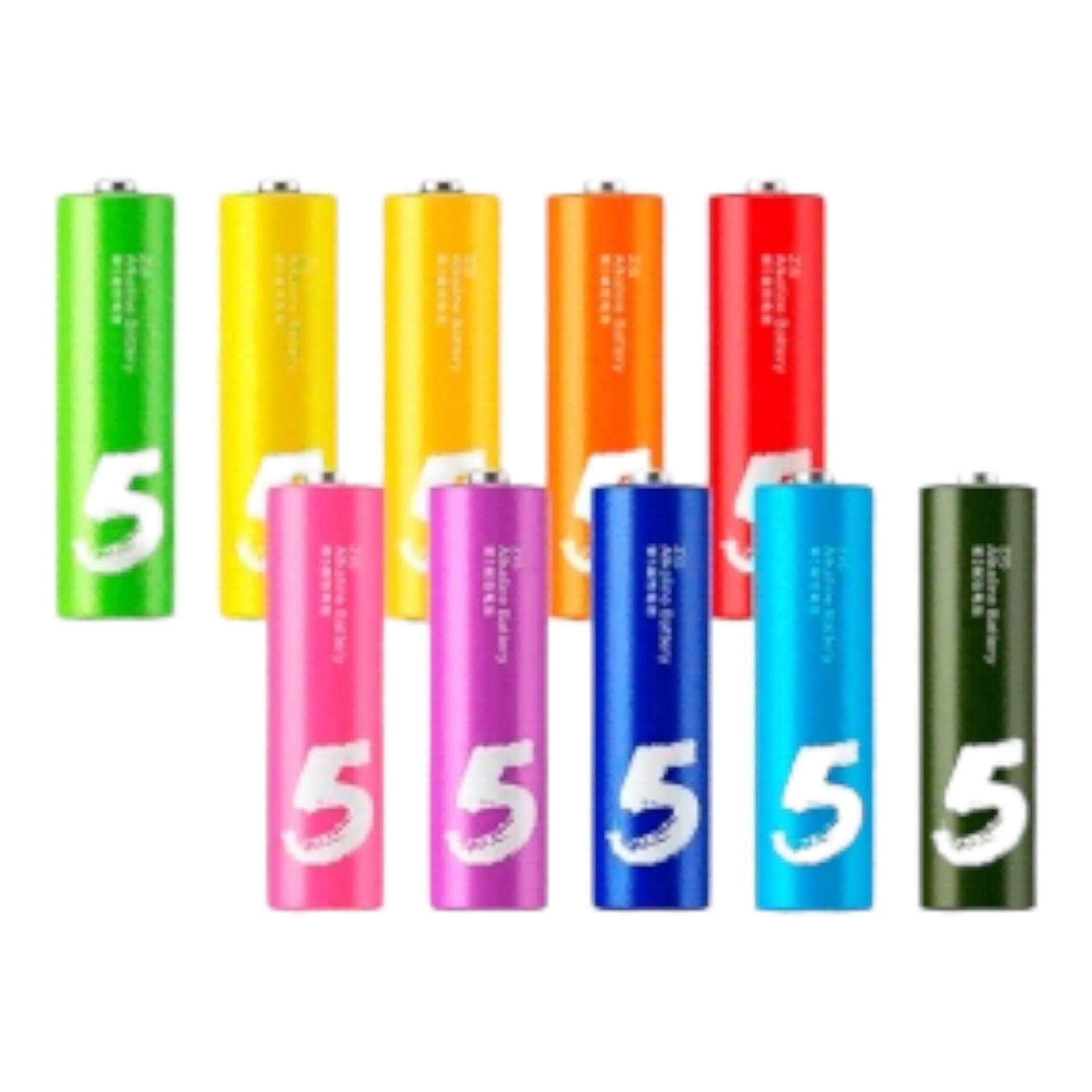 PILAS AA ALCALINAS DESECHABLES XIAOMI RAINBOW 10 UNIDADES-0
