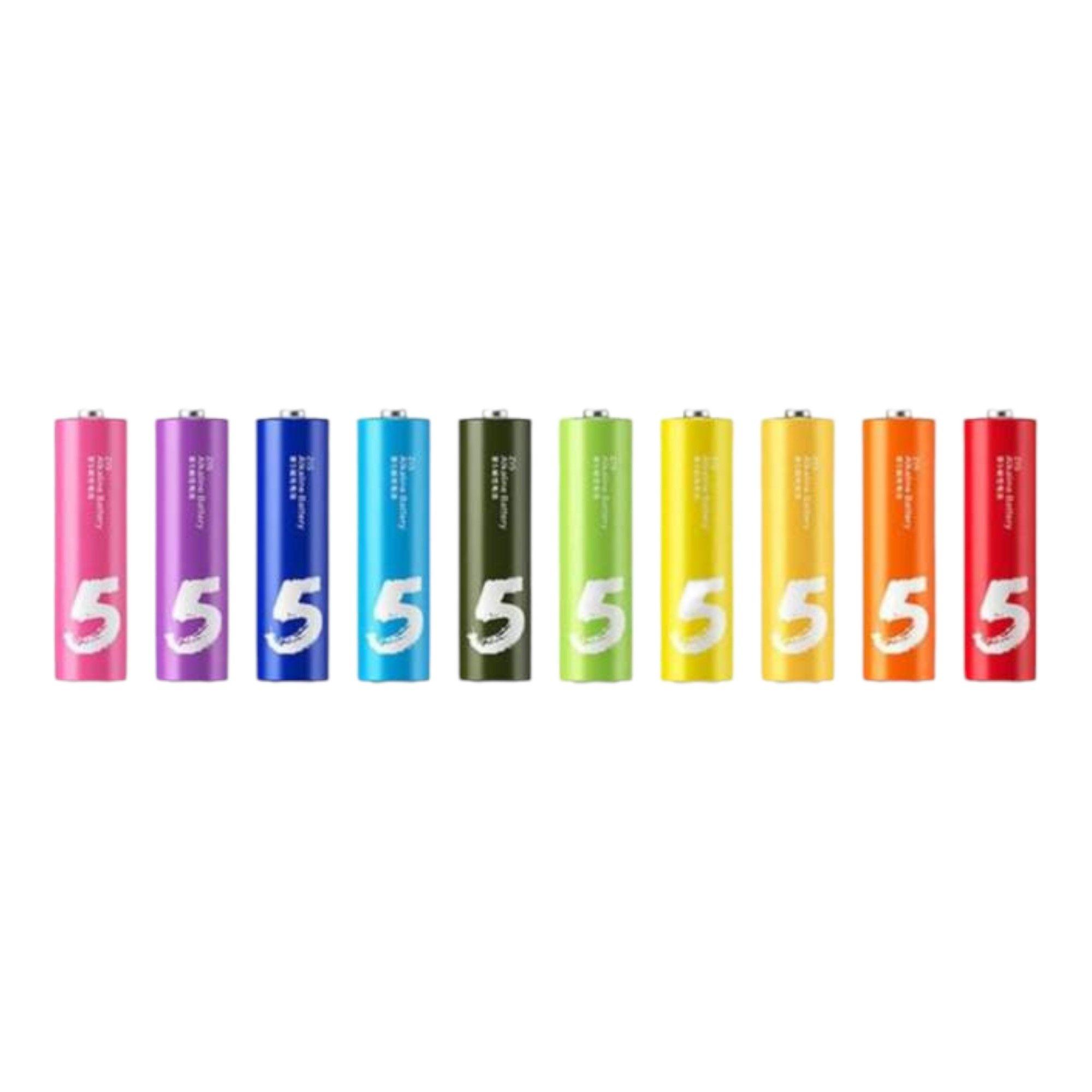 PILAS AA ALCALINAS DESECHABLES XIAOMI RAINBOW 10 UNIDADES-1