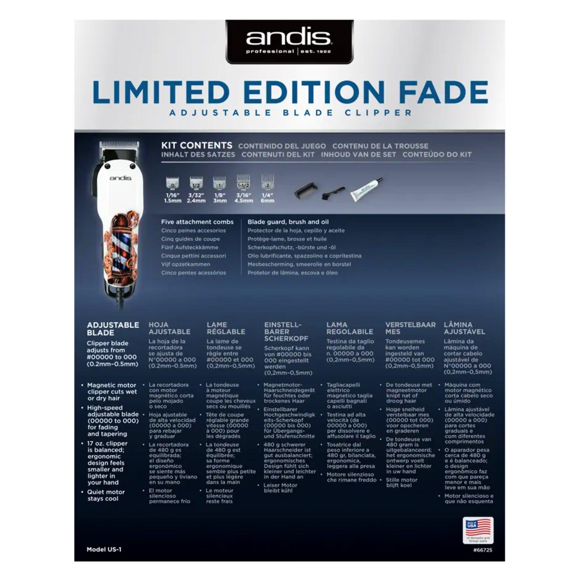 Maquina Cortapelo Andis Limited Edition Fade Con Cable-3