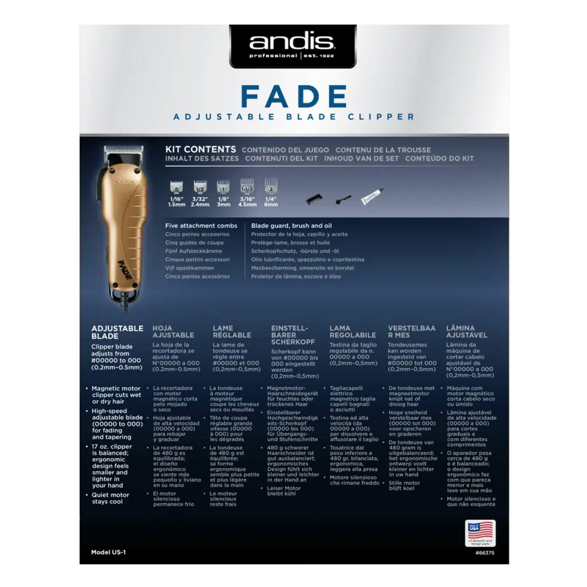 Maquina Cortapelo Andis Fade Con Cable-3
