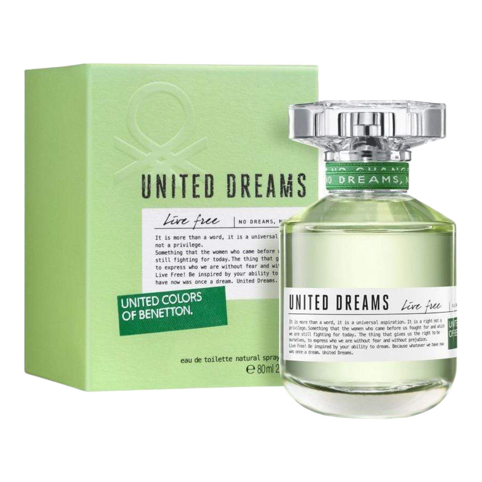 BENETTON UNITED DREAMS LIVE FREE EDT 80ML MUJER-0