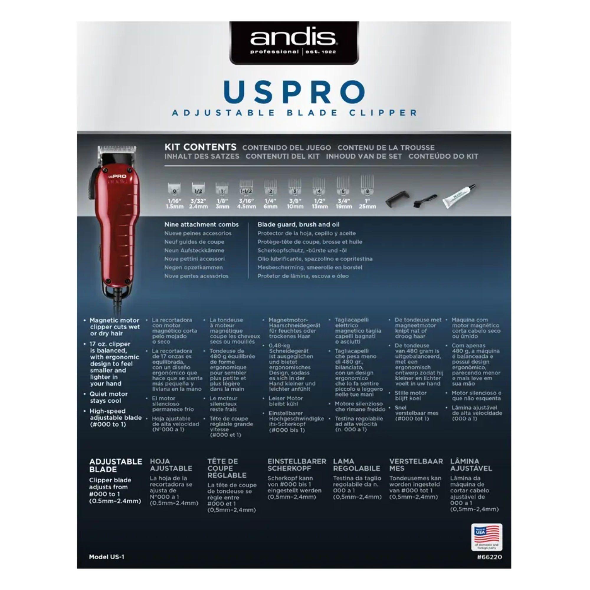 Maquina Cortapelo Andis Uspro Con Cable-3