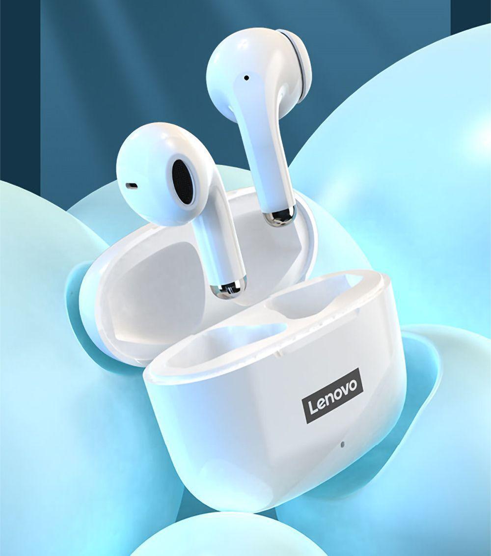 Audifonos Bluetooth Lenovo LivePods LP40 Pro Blanco-2