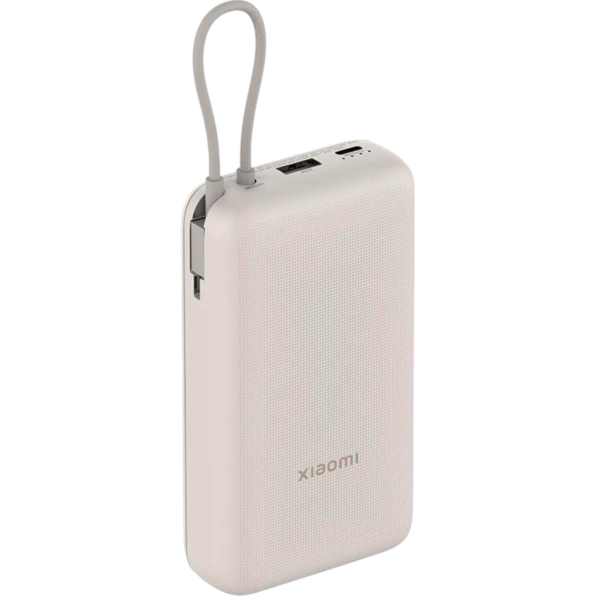 XIAOMI POWERBANK 33W 20000MAH BLANCO CON CABLE-2