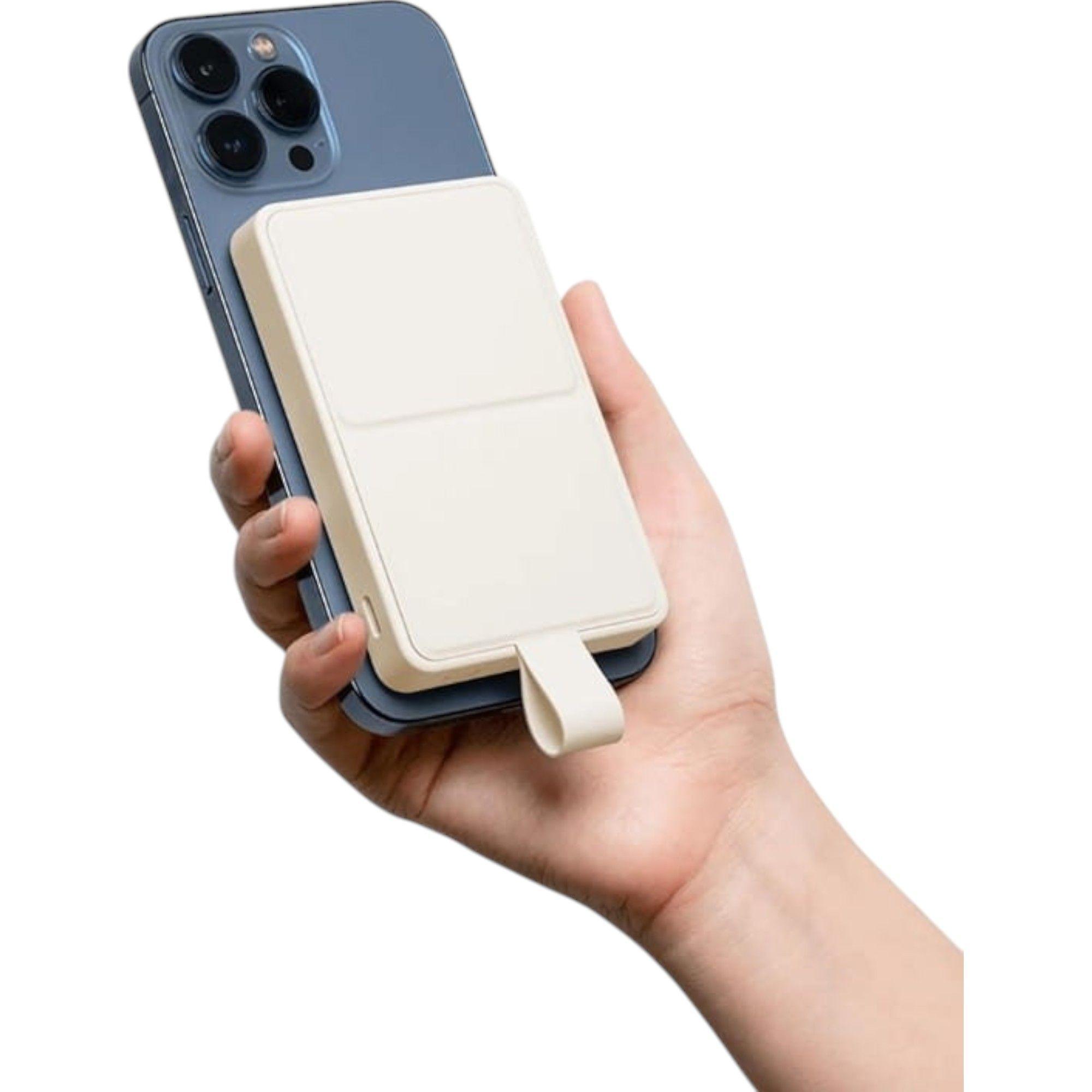 POWERBANK XIAOMI MAGNETIC 6000MAH 15W BLANCO-1